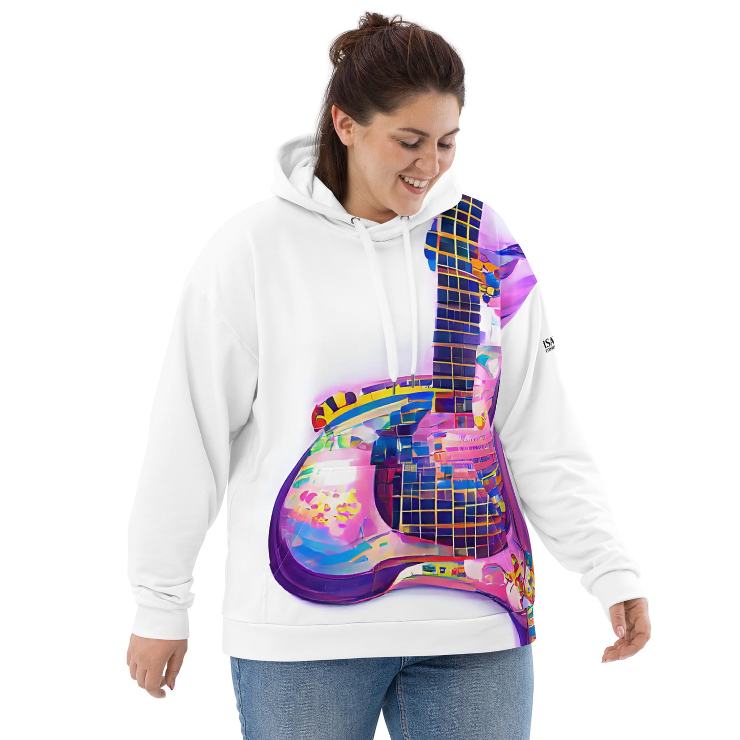 Hippie Guitar - Womens Hoodie - iSAW Company