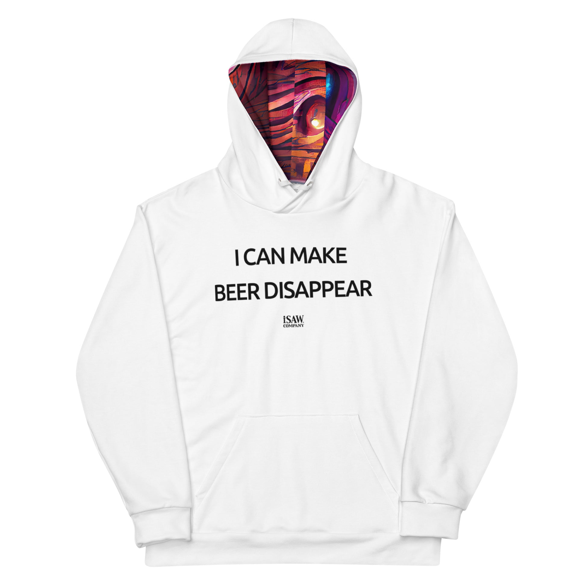 I Can Make Beer Disappear - Unisex White Hoodie - iSAW Company