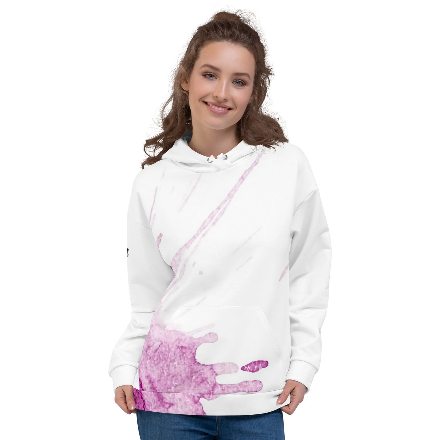 Watercolour Pink Splash - Unisex Hoodie - iSAW Company