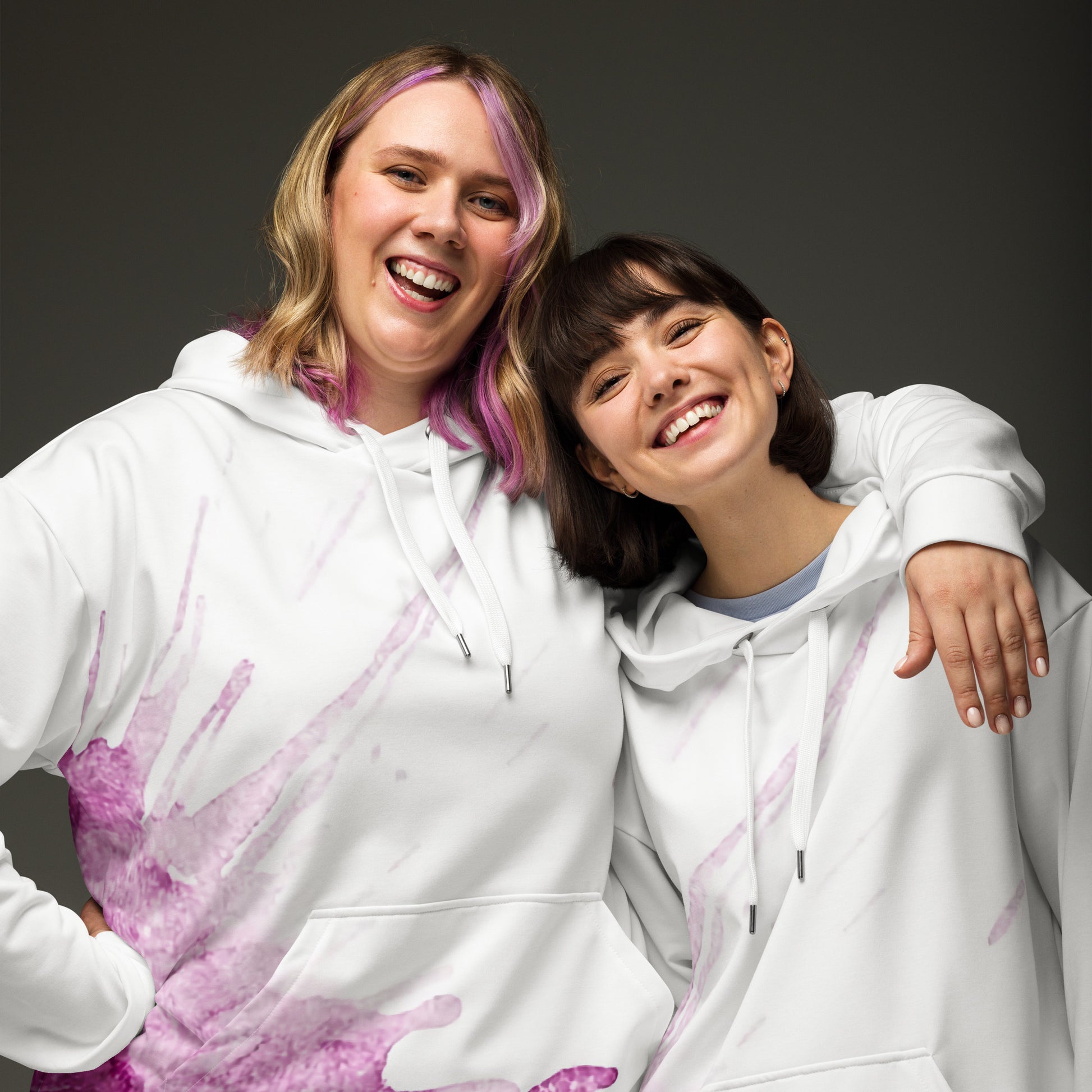 Watercolour Pink Splash - Unisex Hoodie - iSAW Company