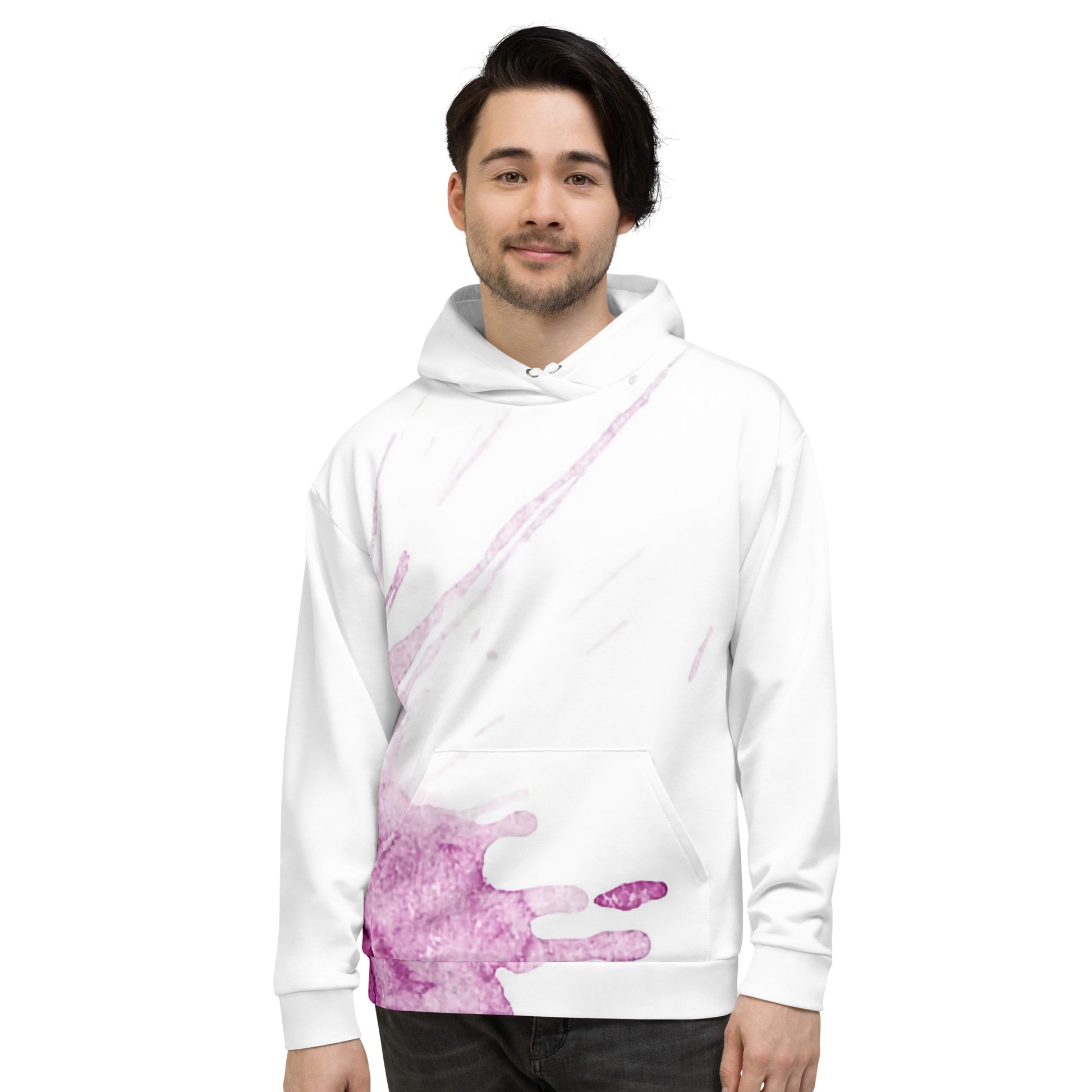 Watercolour Pink Splash - Unisex Hoodie - iSAW Company