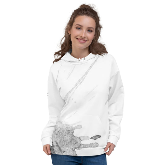 Watercolour Grey Splash - Unisex Hoodie - iSAW Company