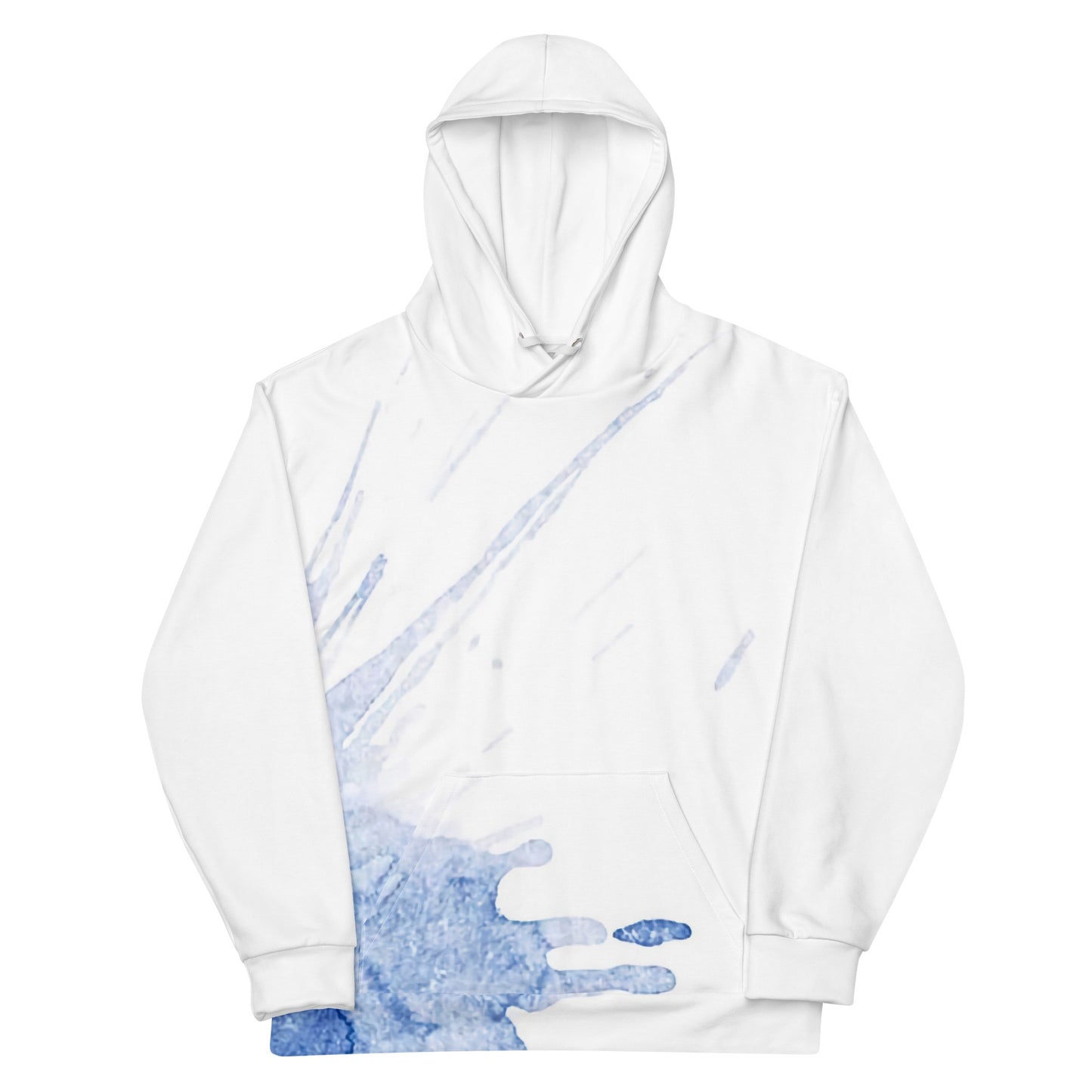 Watercolour Blue Splash - Unisex Hoodie - iSAW Company