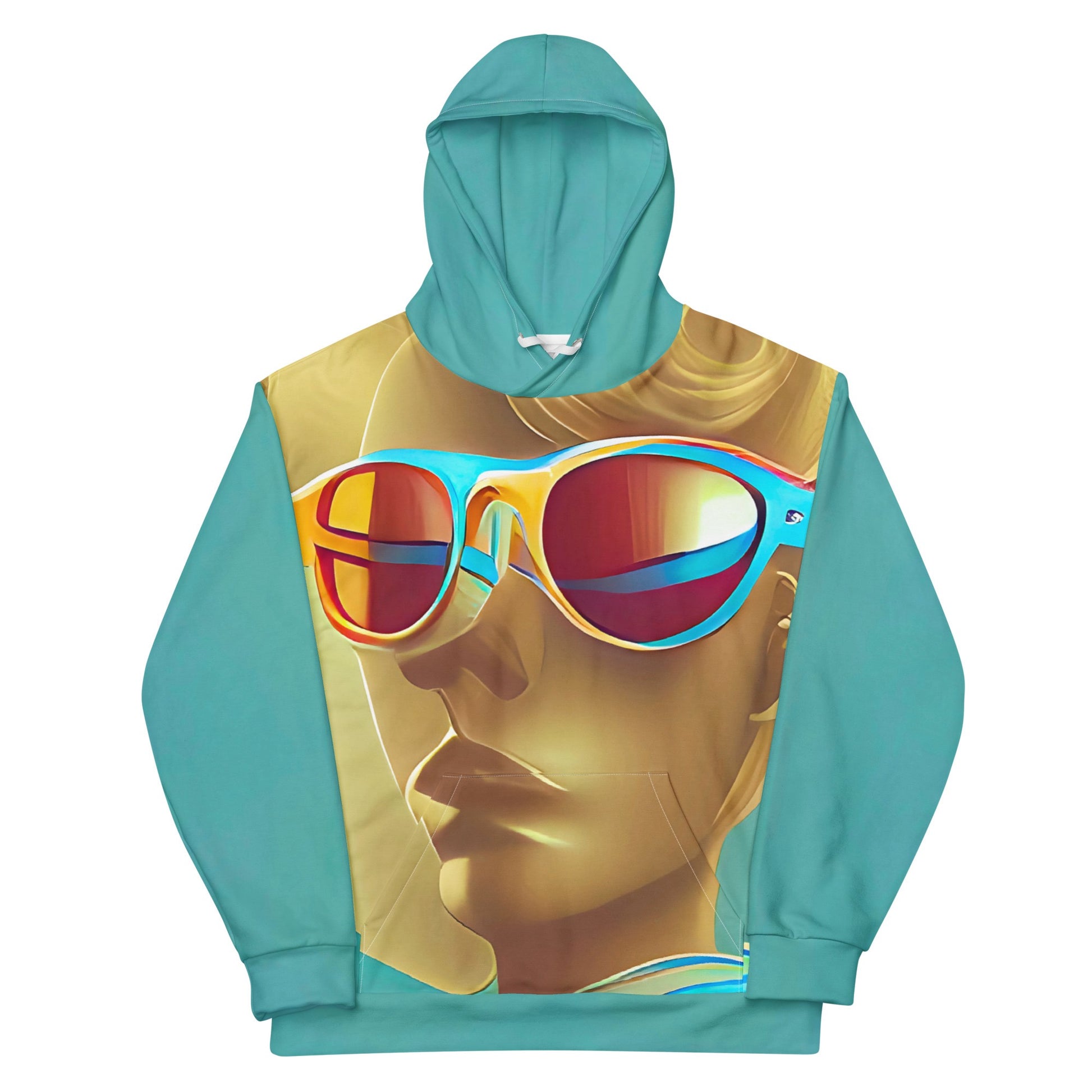 Retro Cool Blue - Womens Hoodie - iSAW Company