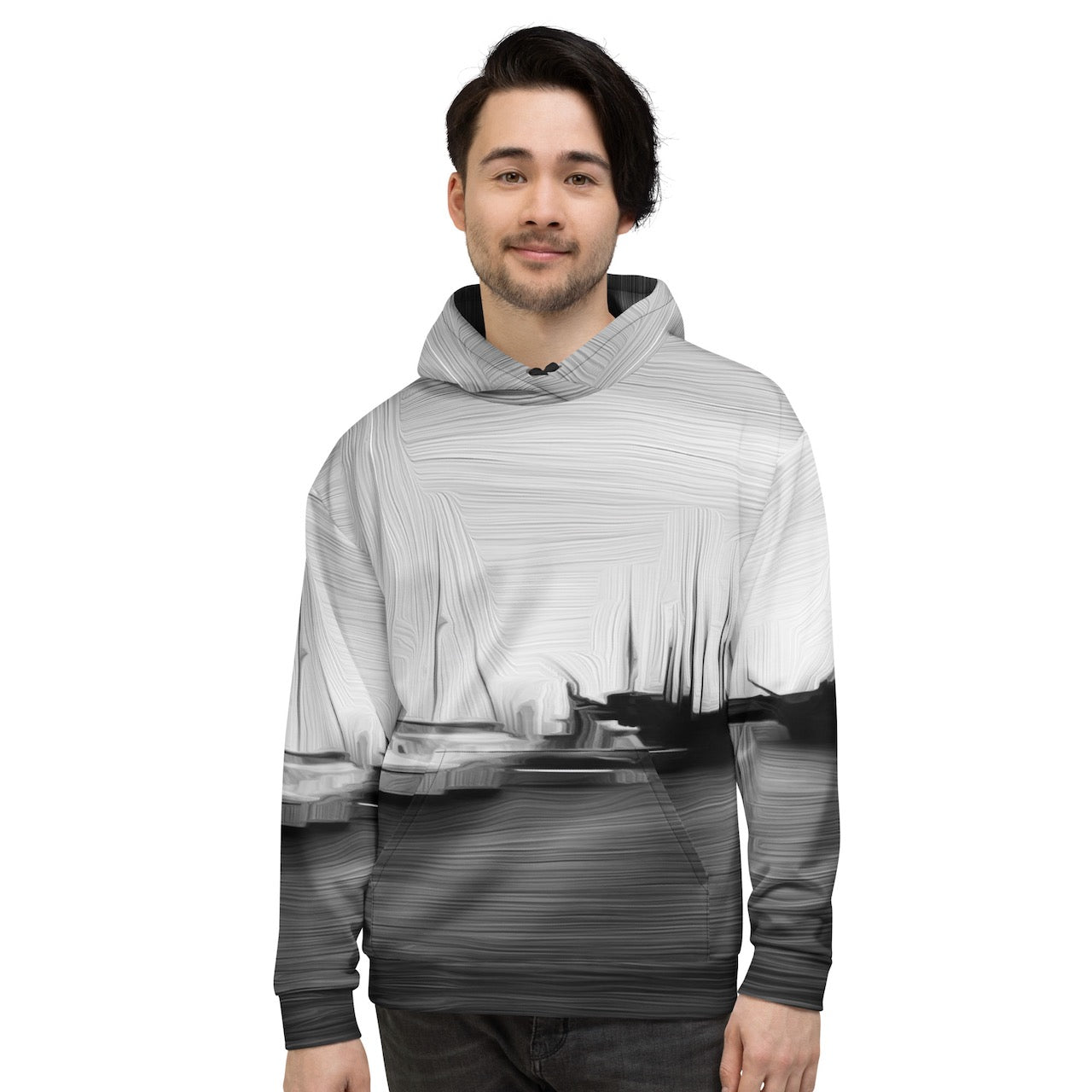 The Sleeping Yachts (at Night) - Unisex Hoodie - iSAW Company