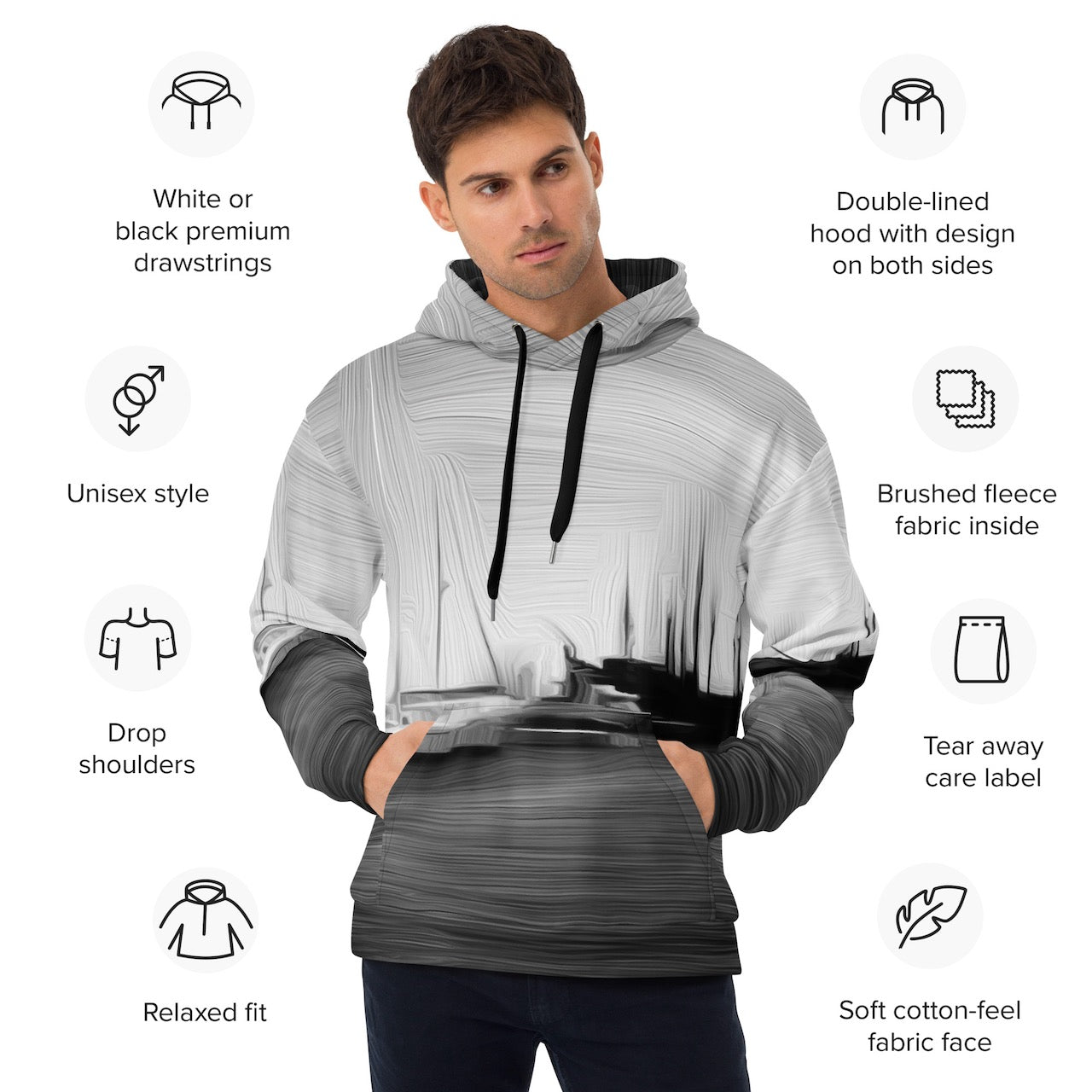 The Sleeping Yachts (at Night) - Unisex Hoodie - iSAW Company