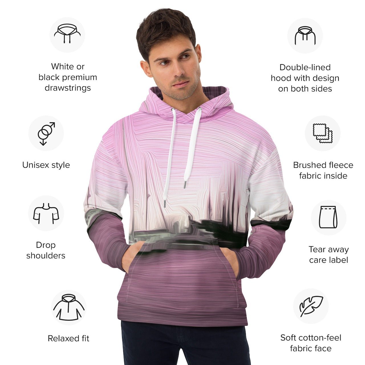 The Sleeping Yachts (at Evening) - Unisex Hoodie - iSAW Company