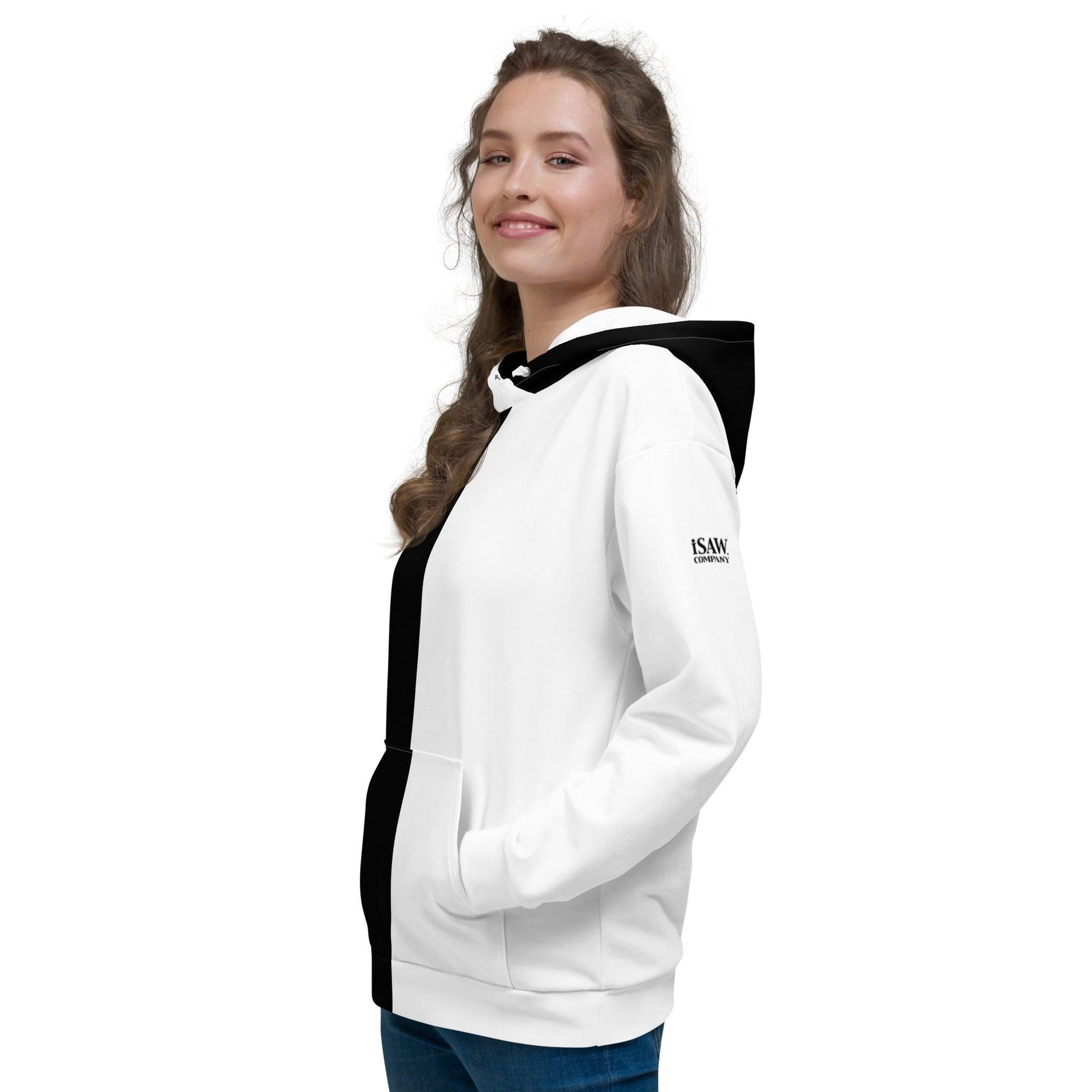 Half Black Half White - Unisex Hoodie - iSAW Company