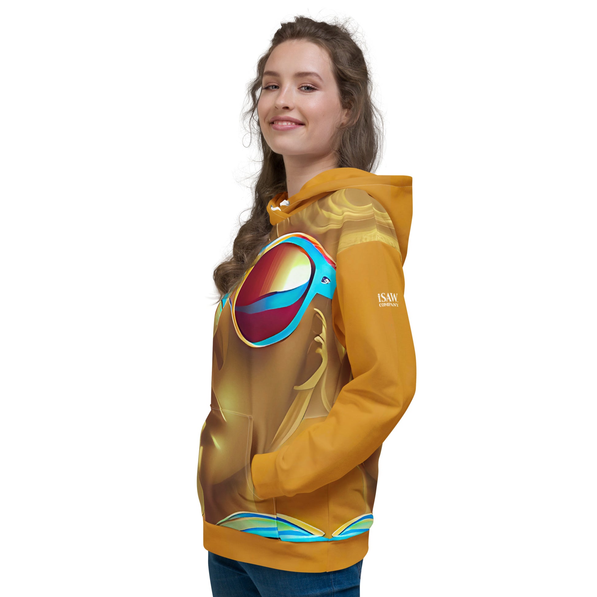 Retro Cool Orange - Womens Hoodie - iSAW Company