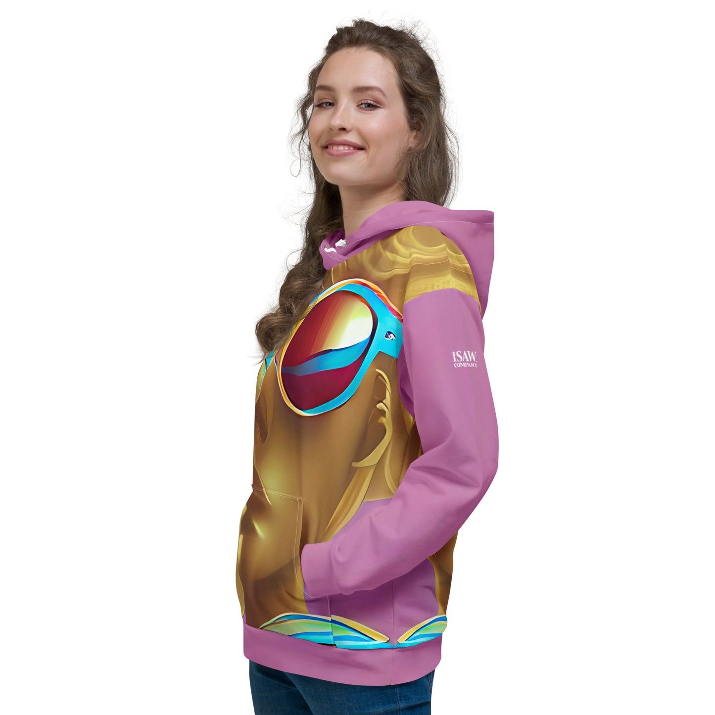 Retro Cool Pink - Womens Hoodie - iSAW Company