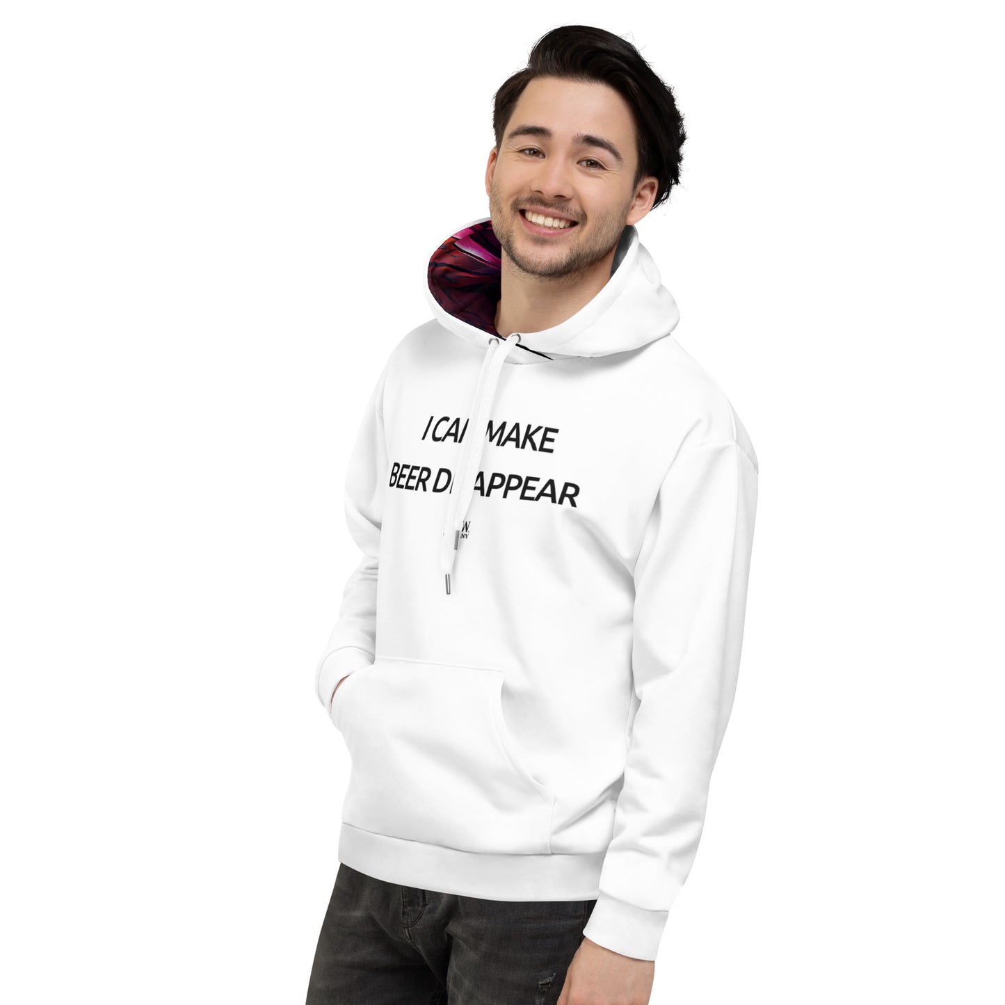 I Can Make Beer Disappear - Unisex White Hoodie - iSAW Company