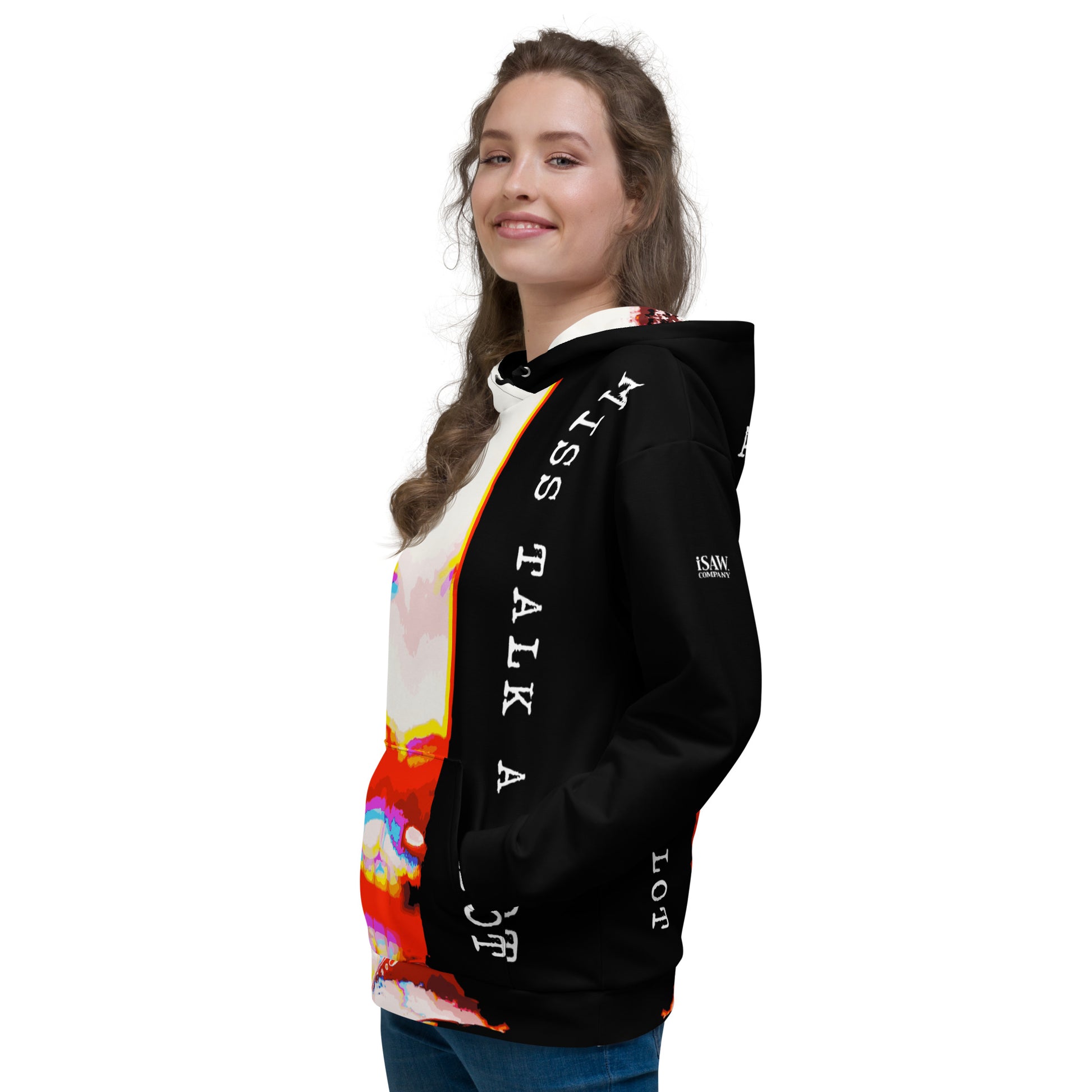 Miss Talk A Lot - Womens Hoodie - iSAW Company