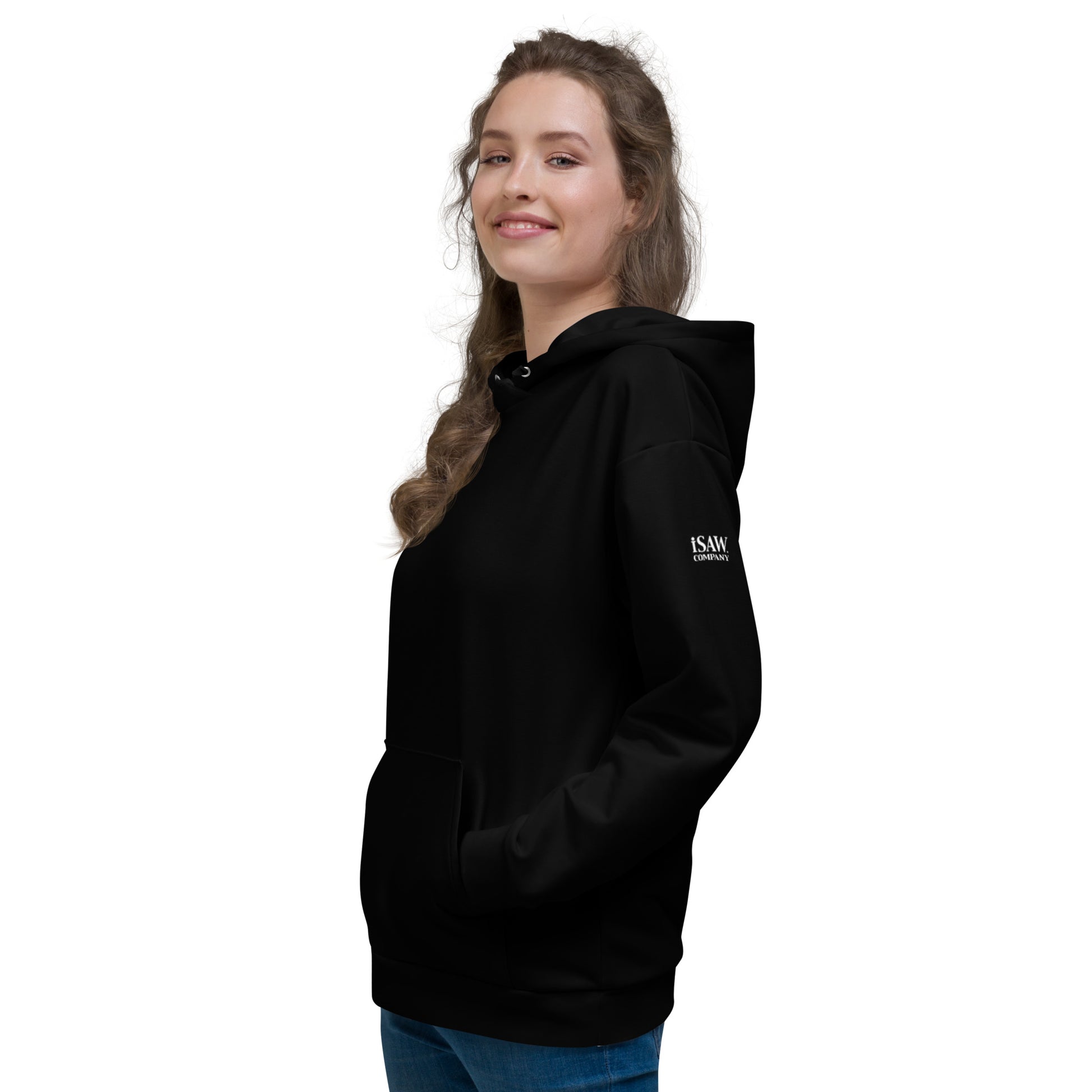 iSAW Unisex Black Hoodie - iSAW Company