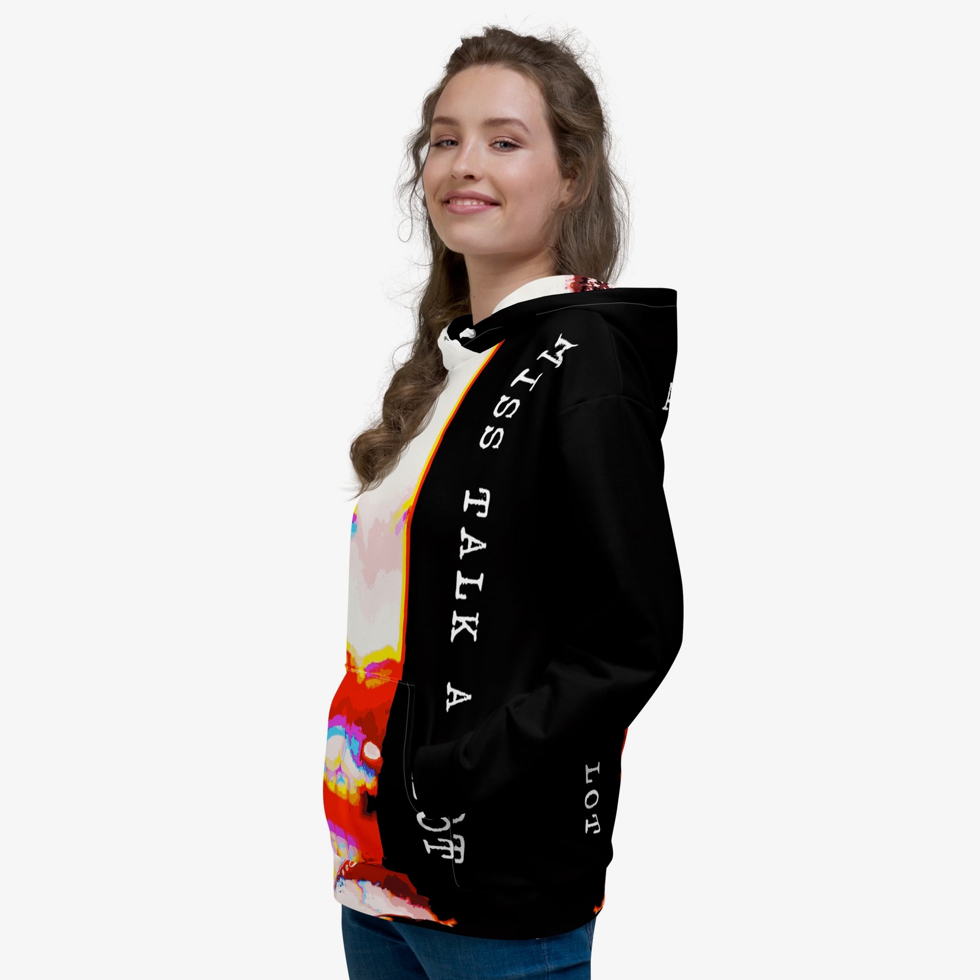 Miss Talk A Lot - Womens Hoodie - iSAW Company