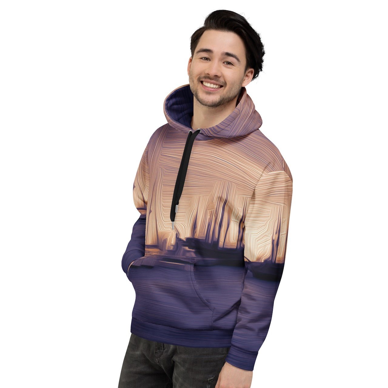 The Sleeping Yachts (at Sunset) - Unisex Hoodie - iSAW Company