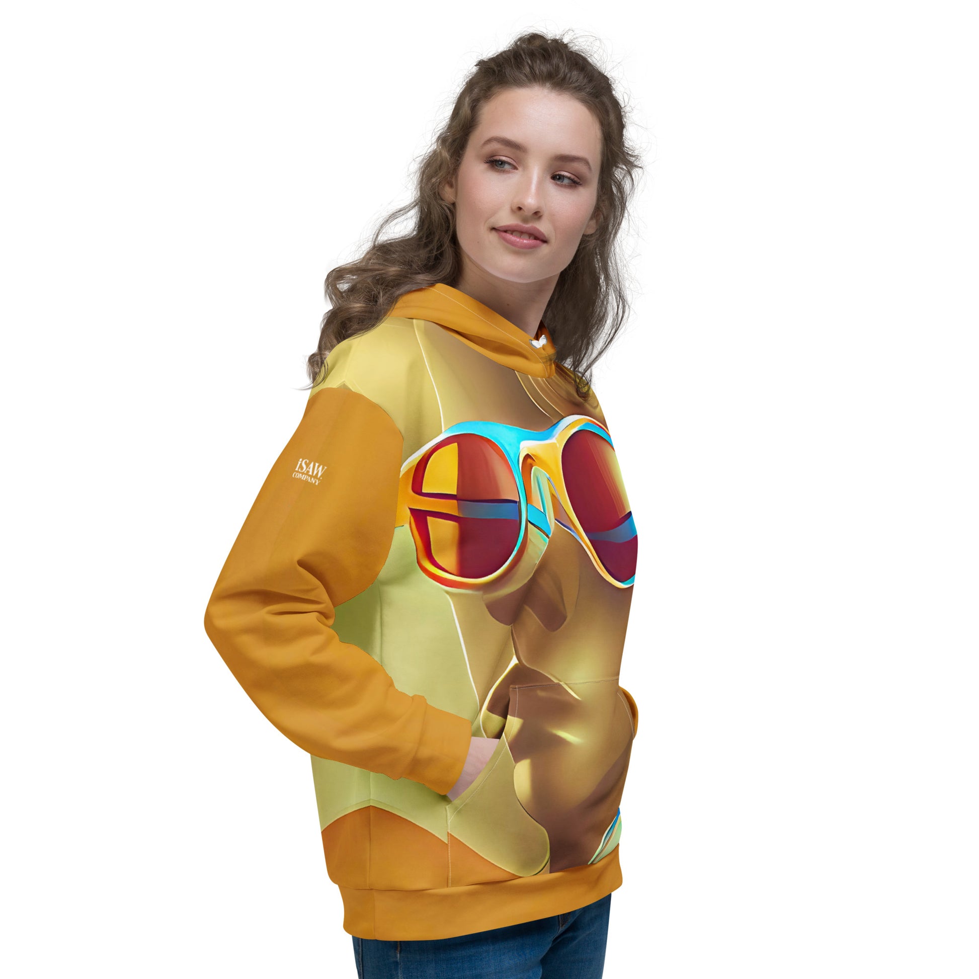 Retro Cool Orange - Womens Hoodie - iSAW Company