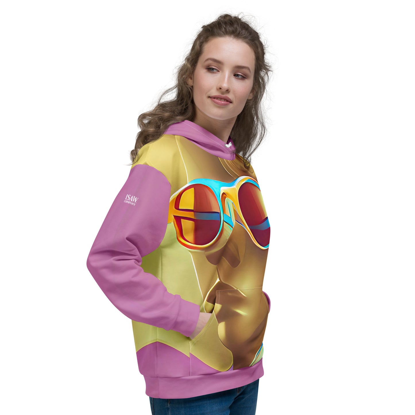 Retro Cool Pink - Womens Hoodie - iSAW Company