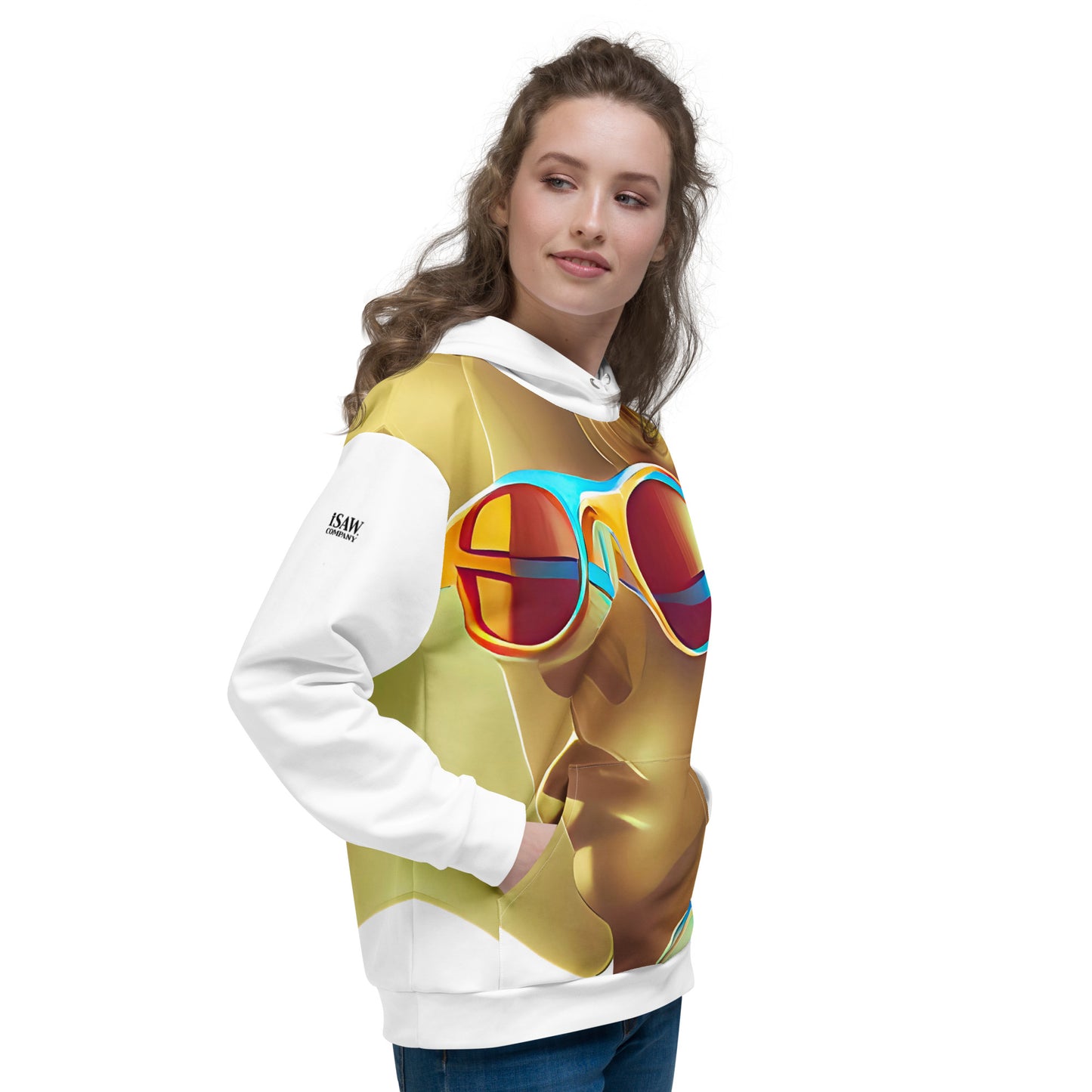 Retro Cool White - Womens Hoodie - iSAW Company