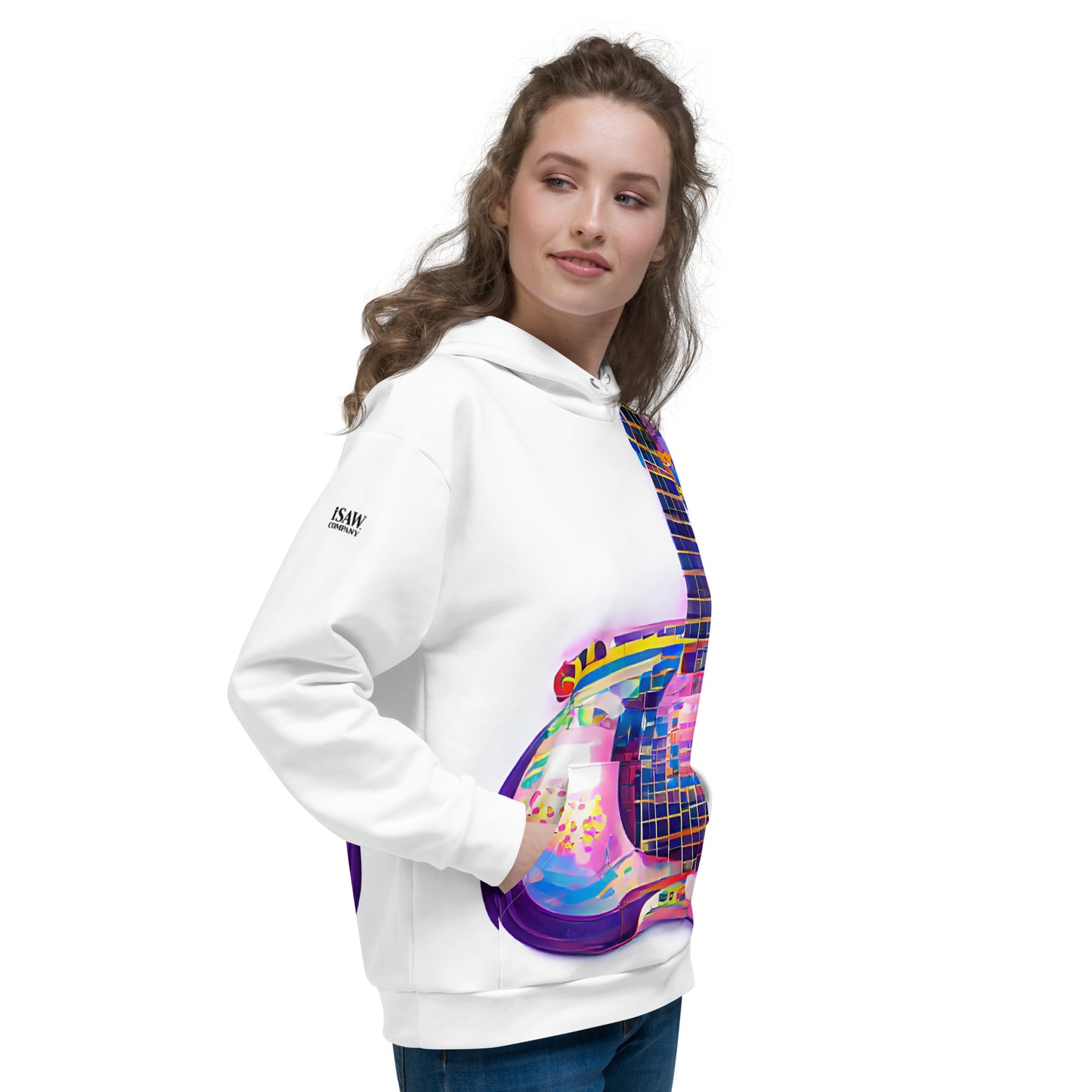 Hippie Guitar - Womens Hoodie - iSAW Company