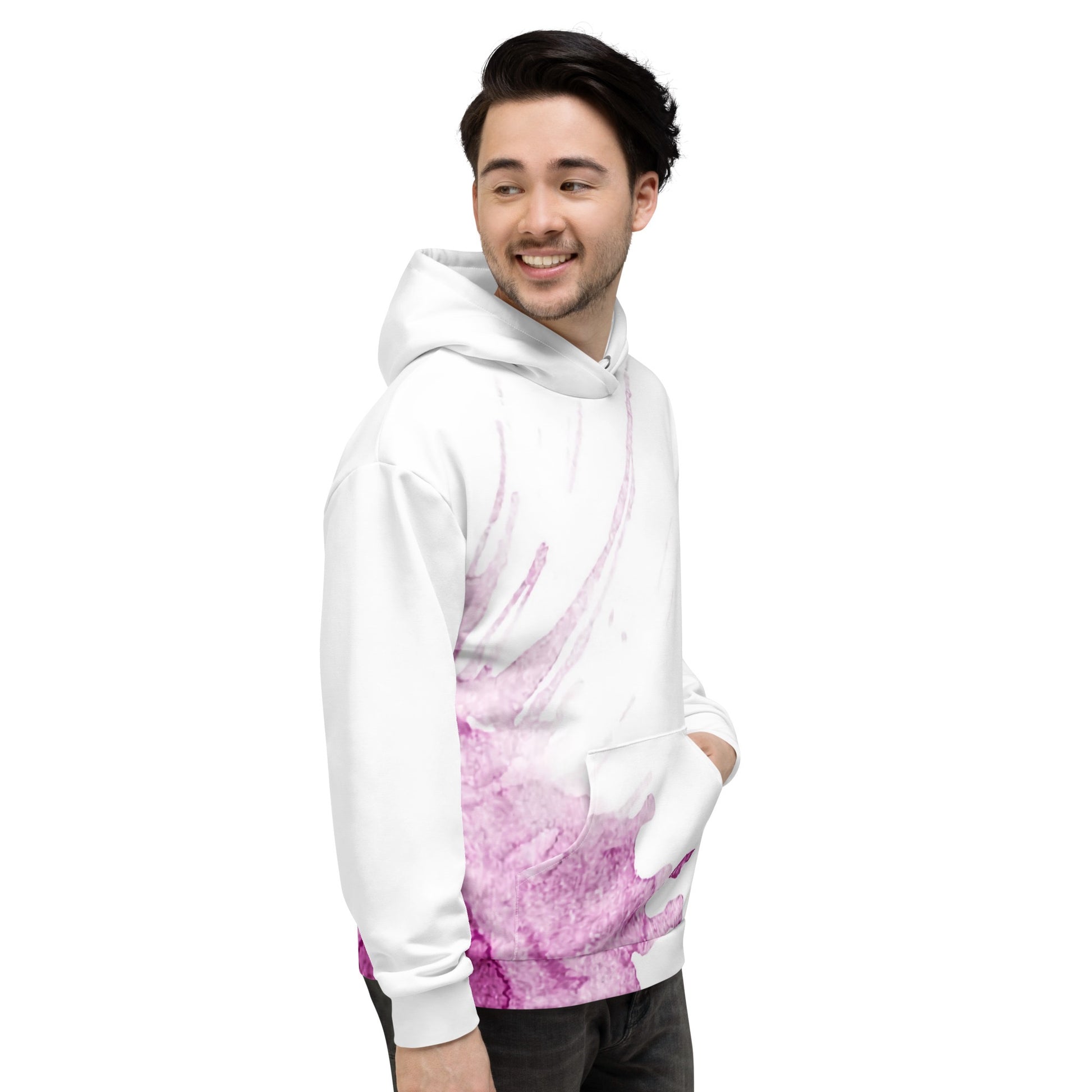 Watercolour Pink Splash - Unisex Hoodie - iSAW Company