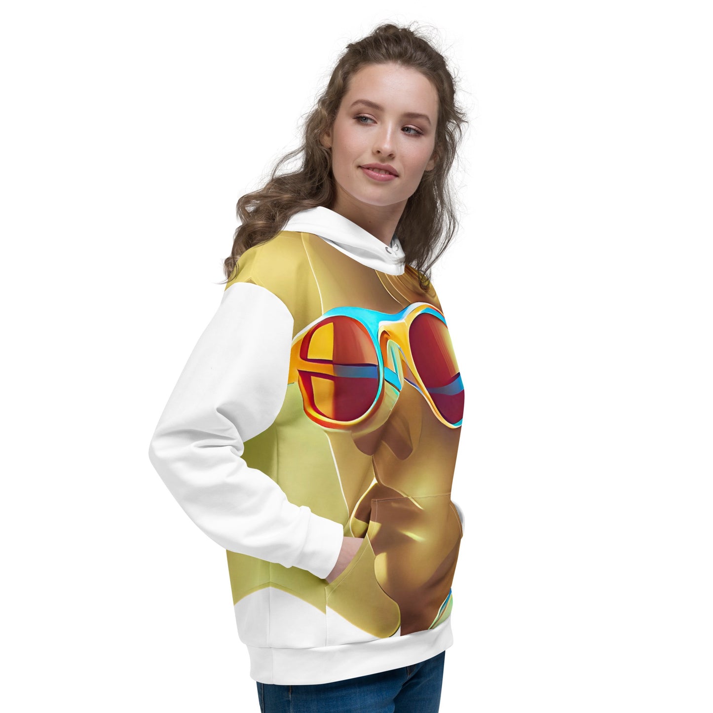 Retro Cool White - Womens Hoodie - iSAW Company