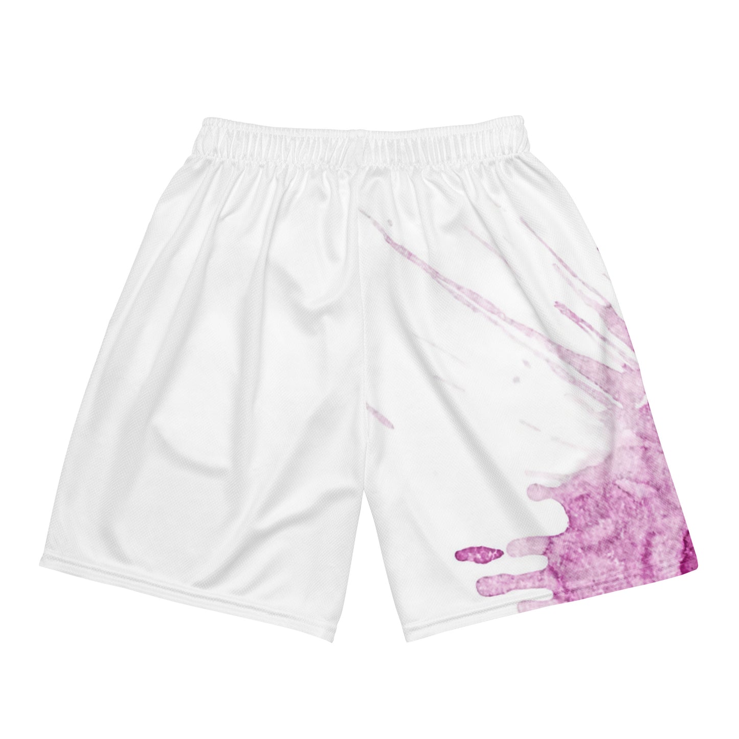 Watercolour Pink Splash - Unisex Mesh Shorts - iSAW Company