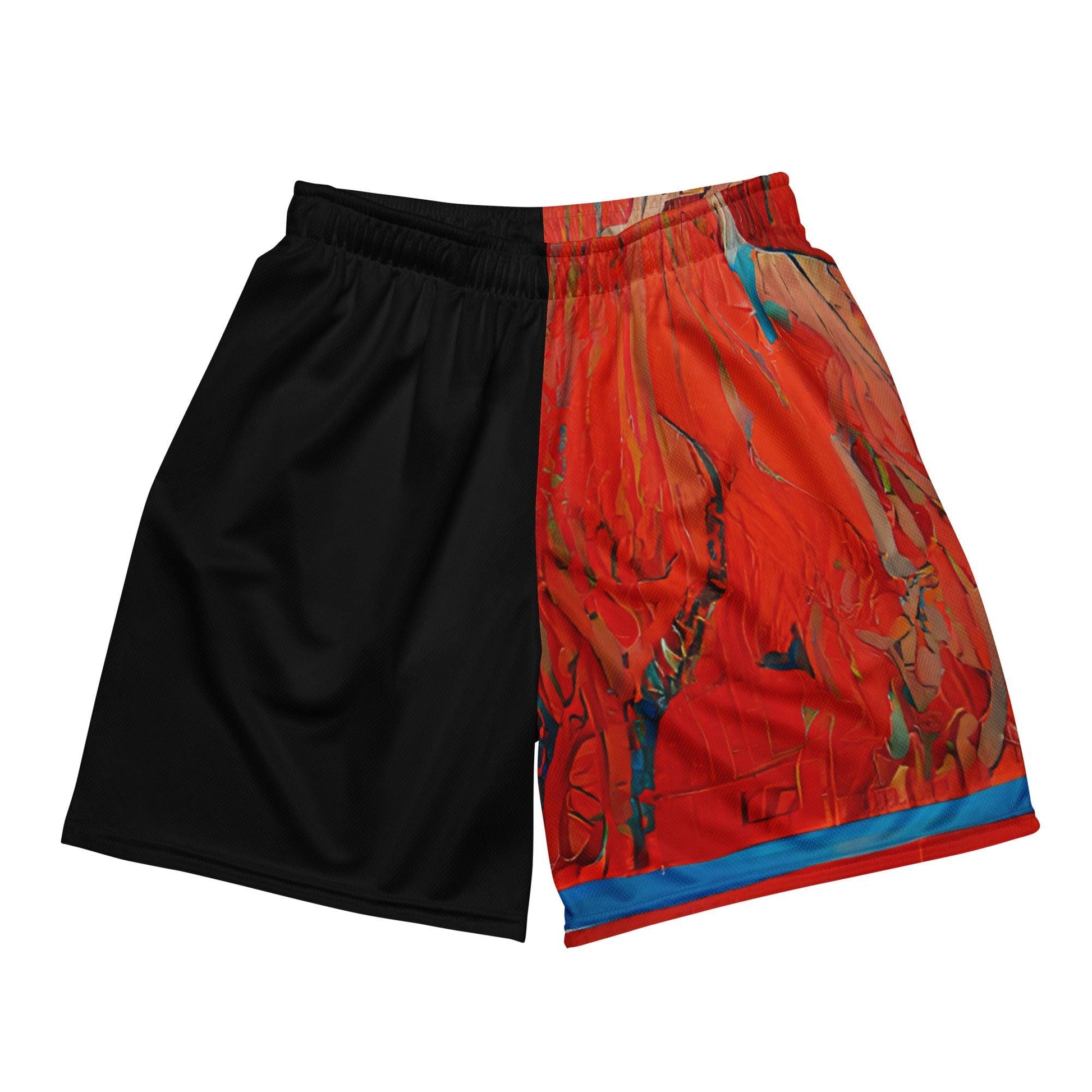 Half Black Half Hónghǎi - Unisex Mesh Shorts - iSAW Company