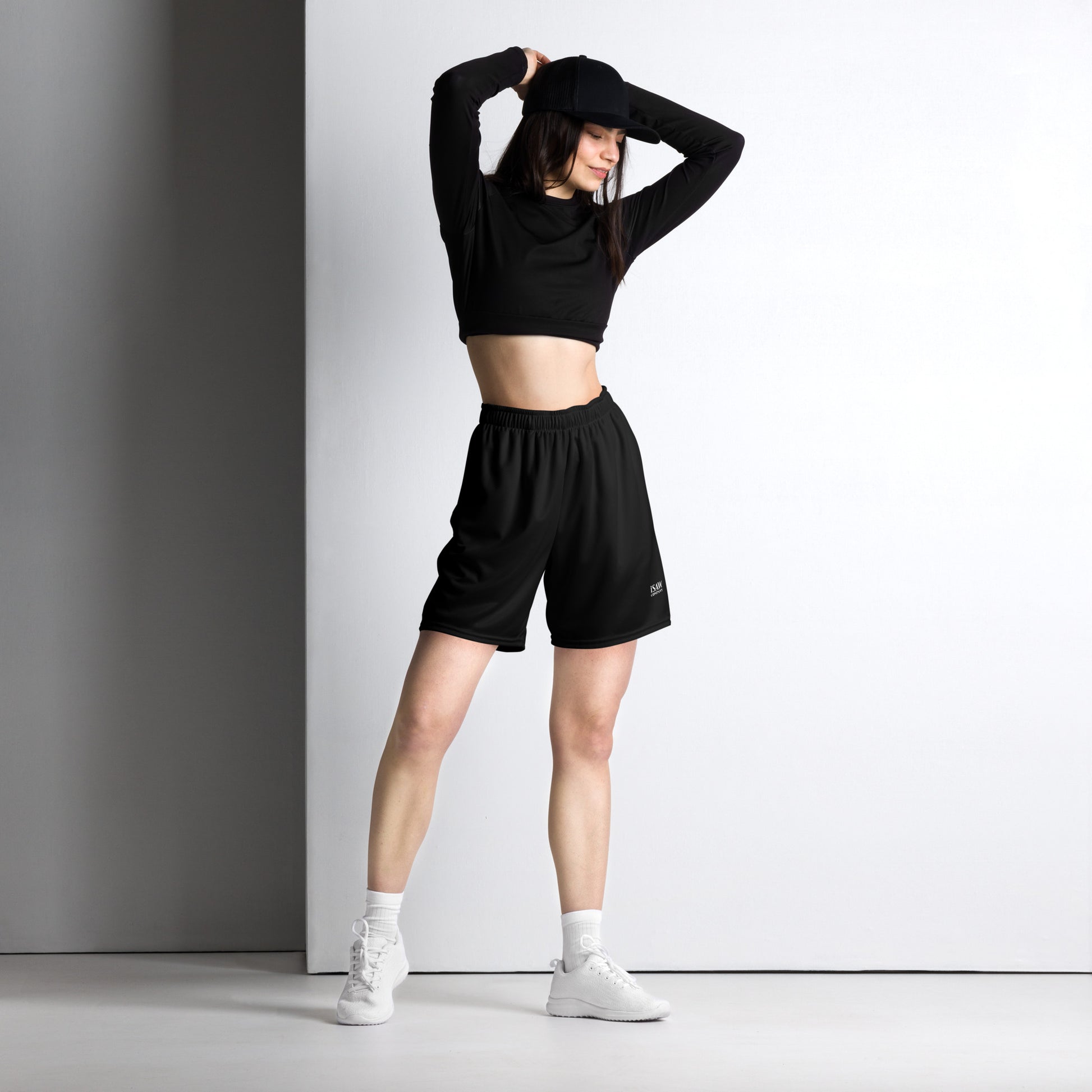 iSAW Unisex Black Mesh Shorts - iSAW Company