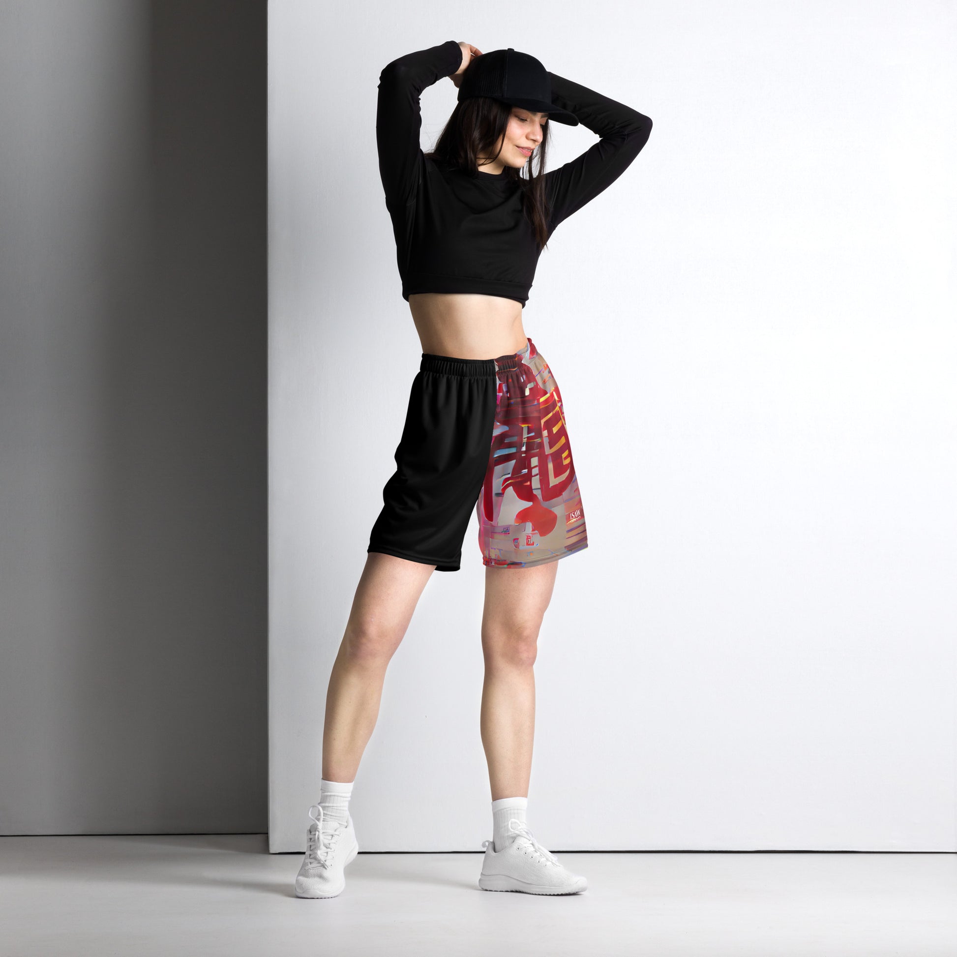 Half Black Half Báijiǔ - Unisex Mesh Shorts - iSAW Company