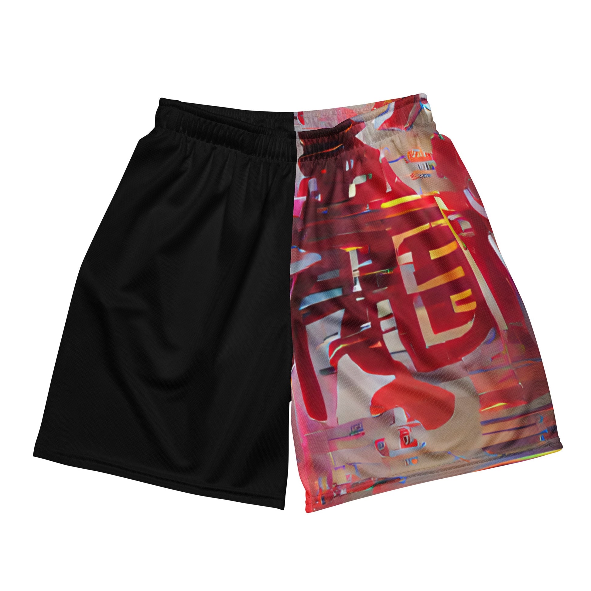 Half Black Half Báijiǔ - Unisex Mesh Shorts - iSAW Company