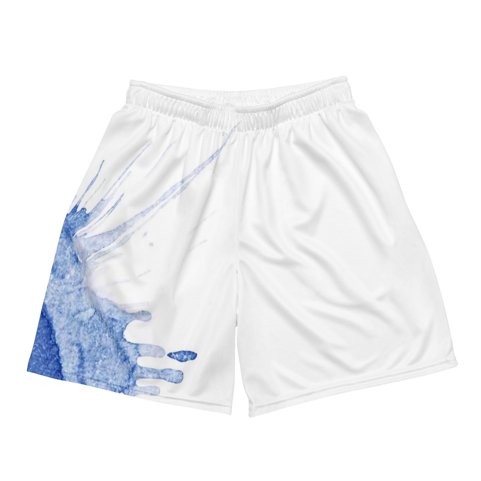 Watercolour Blue Splash - Unisex Mesh Shorts - iSAW Company