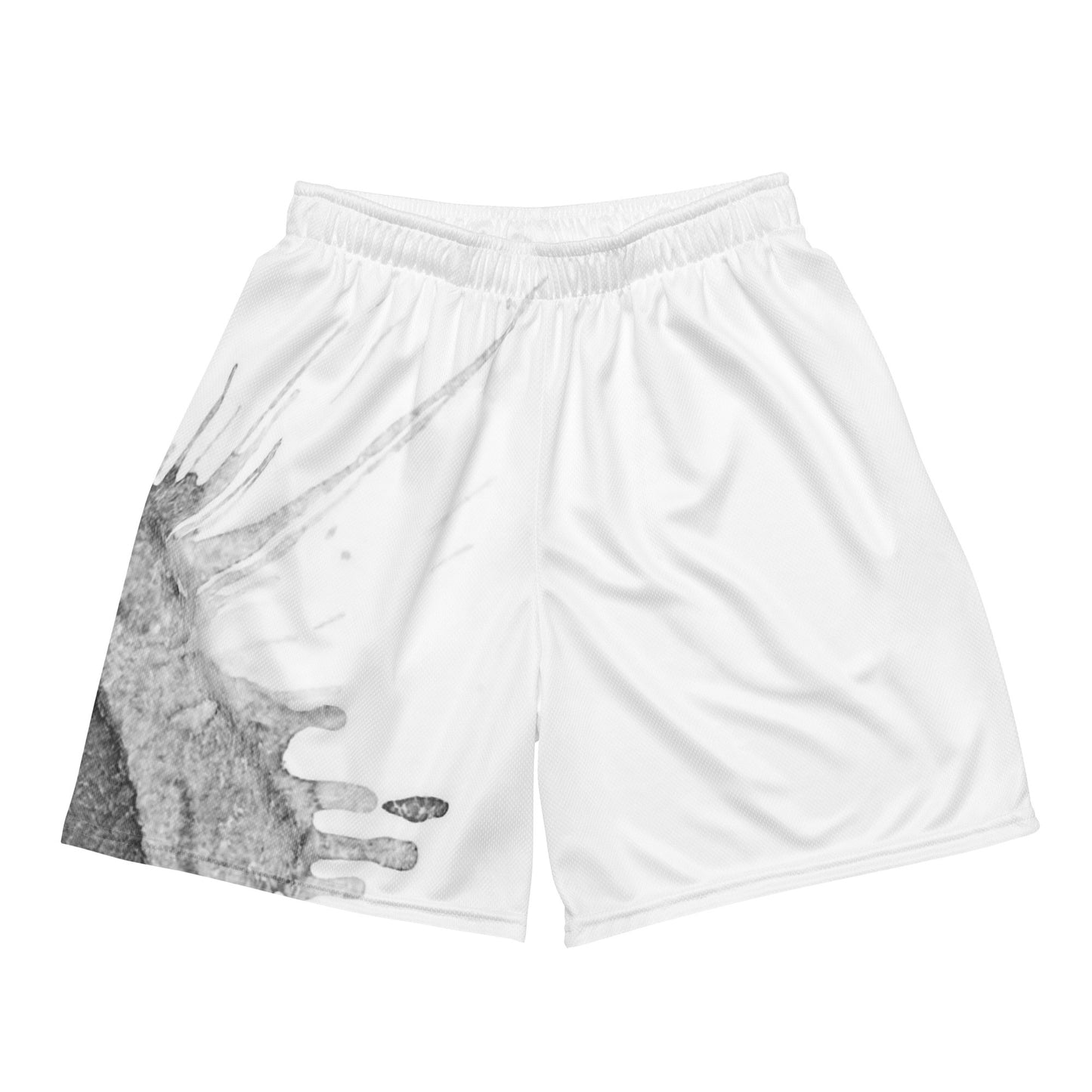 Watercolour Grey Splash - Unisex Mesh Shorts - iSAW Company