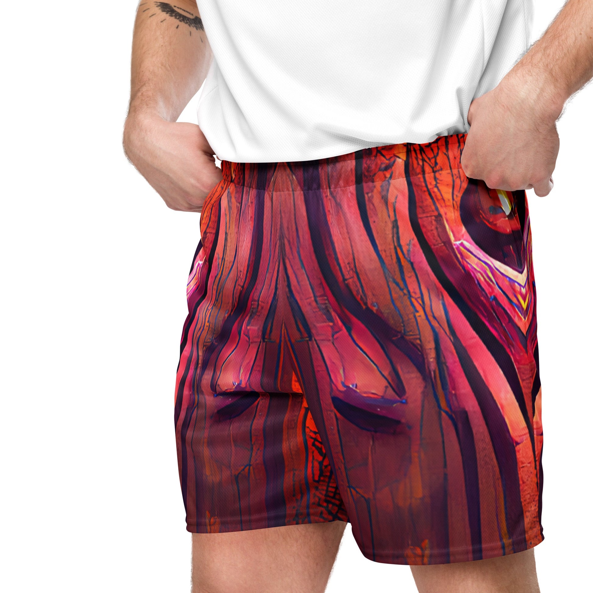 Hardwood - Unisex Mesh Shorts - iSAW Company