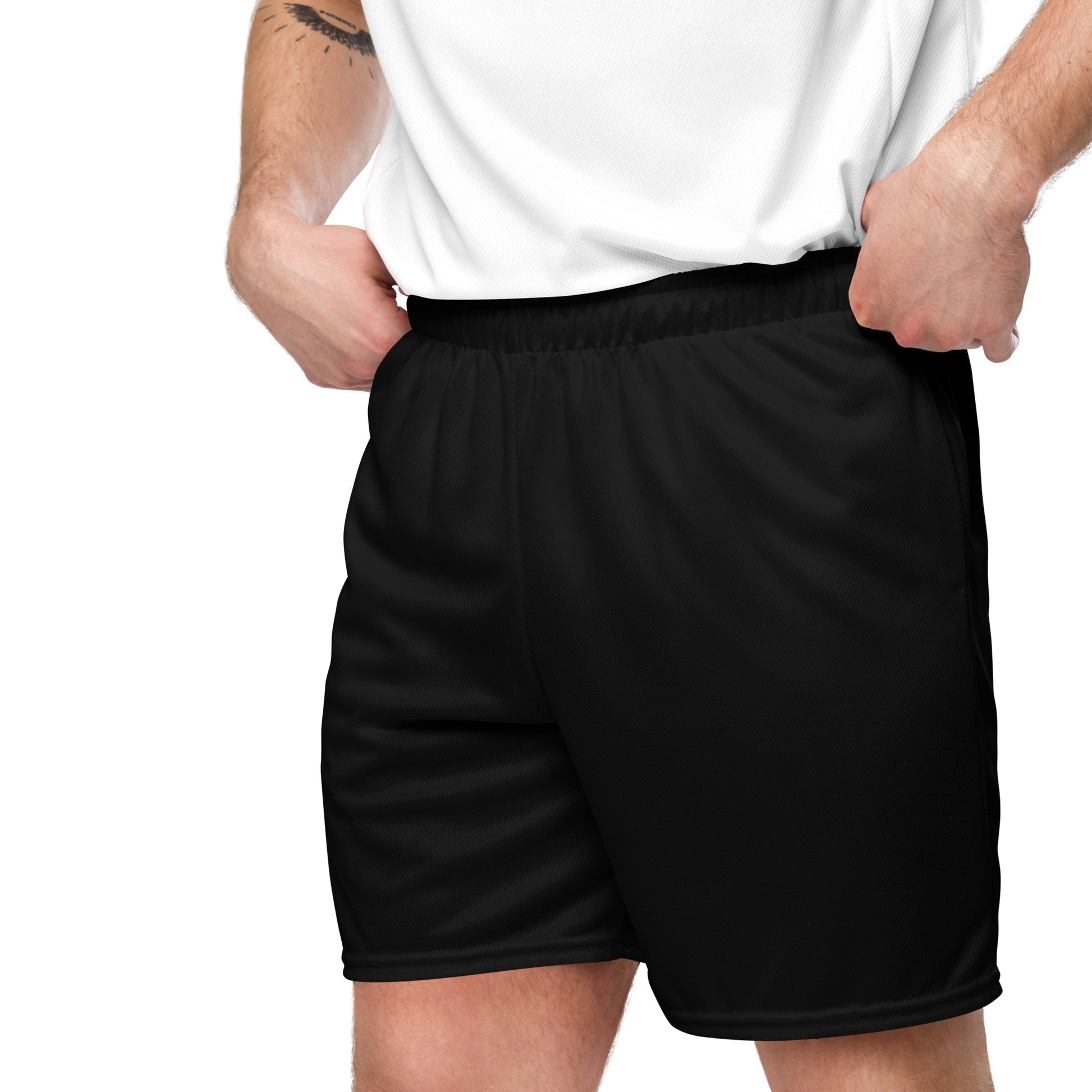 iSAW Unisex Black Mesh Shorts - iSAW Company