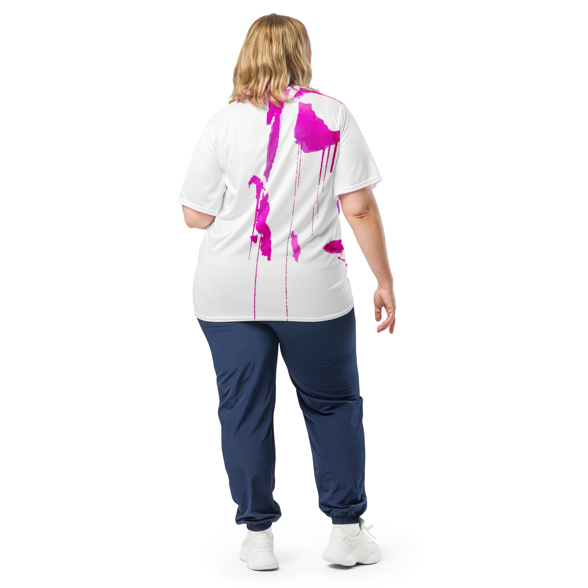 Tracks of My Tears - Womens Pink Sports Jersey - iSAW Company