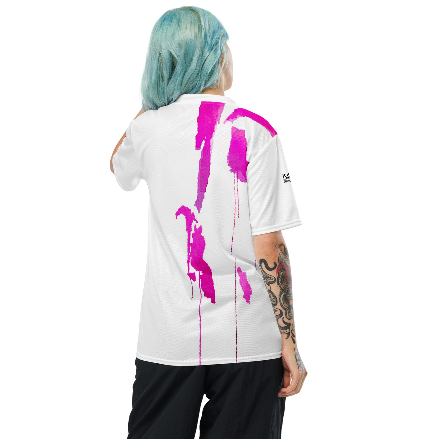 Tracks of My Tears - Womens Pink Sports Jersey - iSAW Company