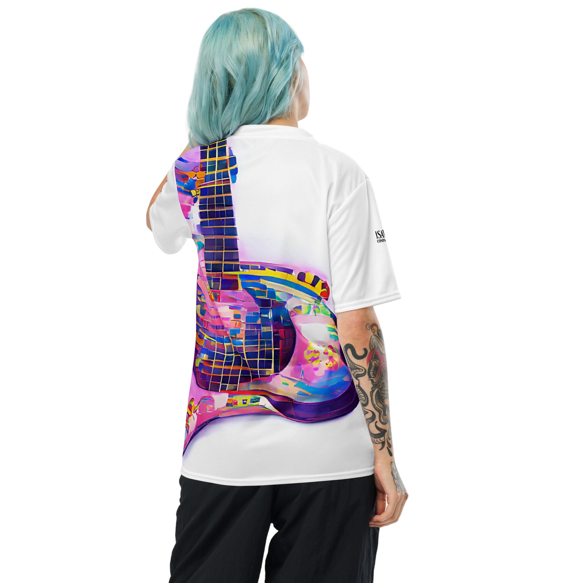 Hippie Guitar - Womens Sports Jersey - iSAW Company