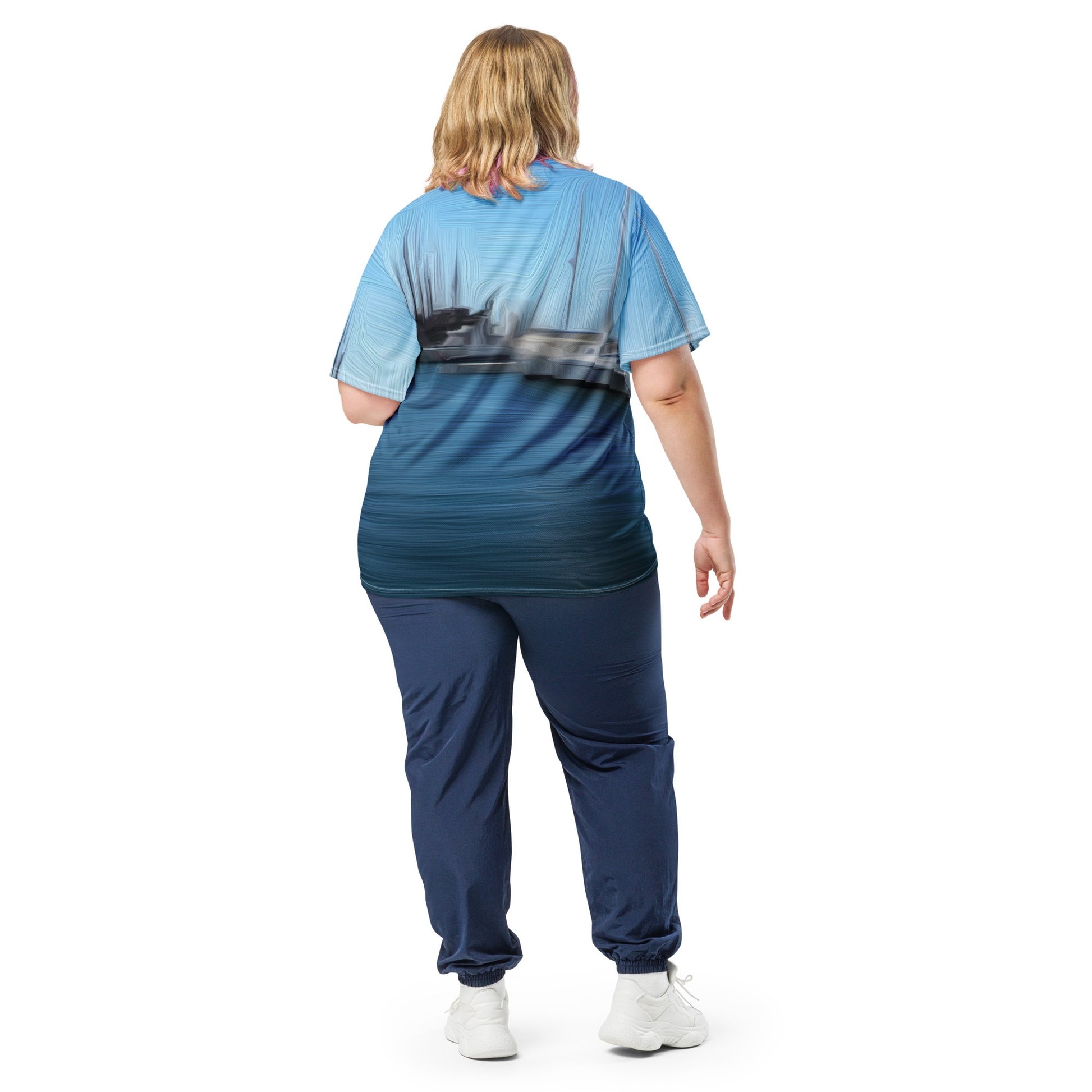 The Sleeping Yachts (at Morning) - Unisex Sports Jersey - iSAW Company