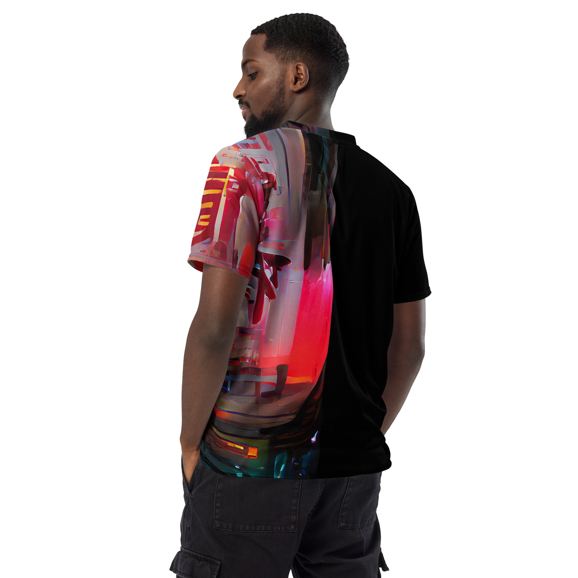 Half Black Half Báijiǔ - Unisex Sports Jersey - iSAW Company