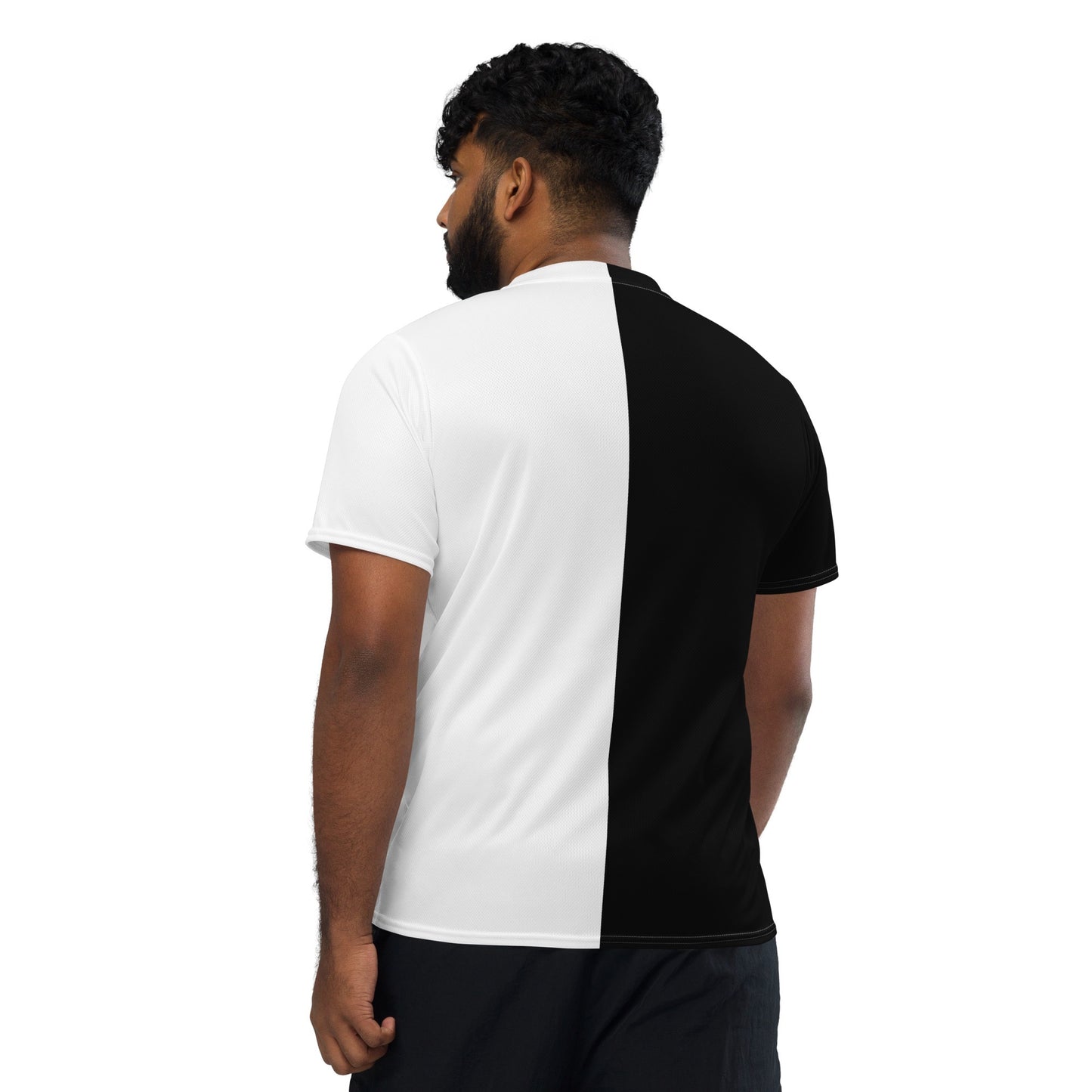 Half Black Half White - Unisex Sports Jersey - iSAW Company