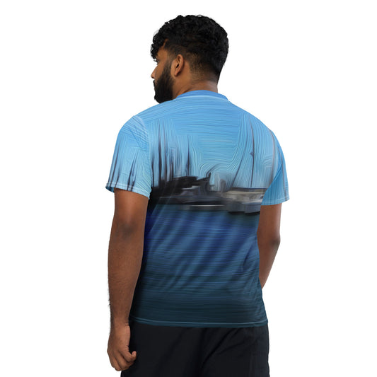 The Sleeping Yachts (at Morning) - Unisex Sports Jersey - iSAW Company