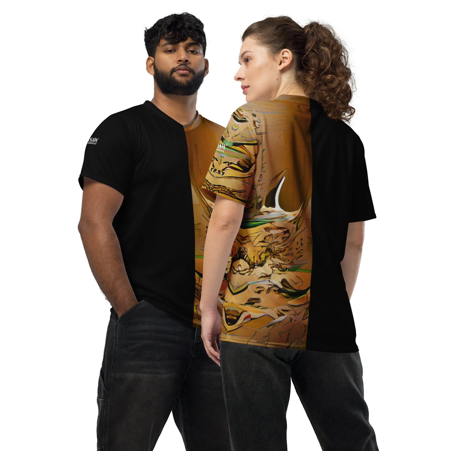 Half Black Half Gāolàng - Unisex Sports Jersey - iSAW Company