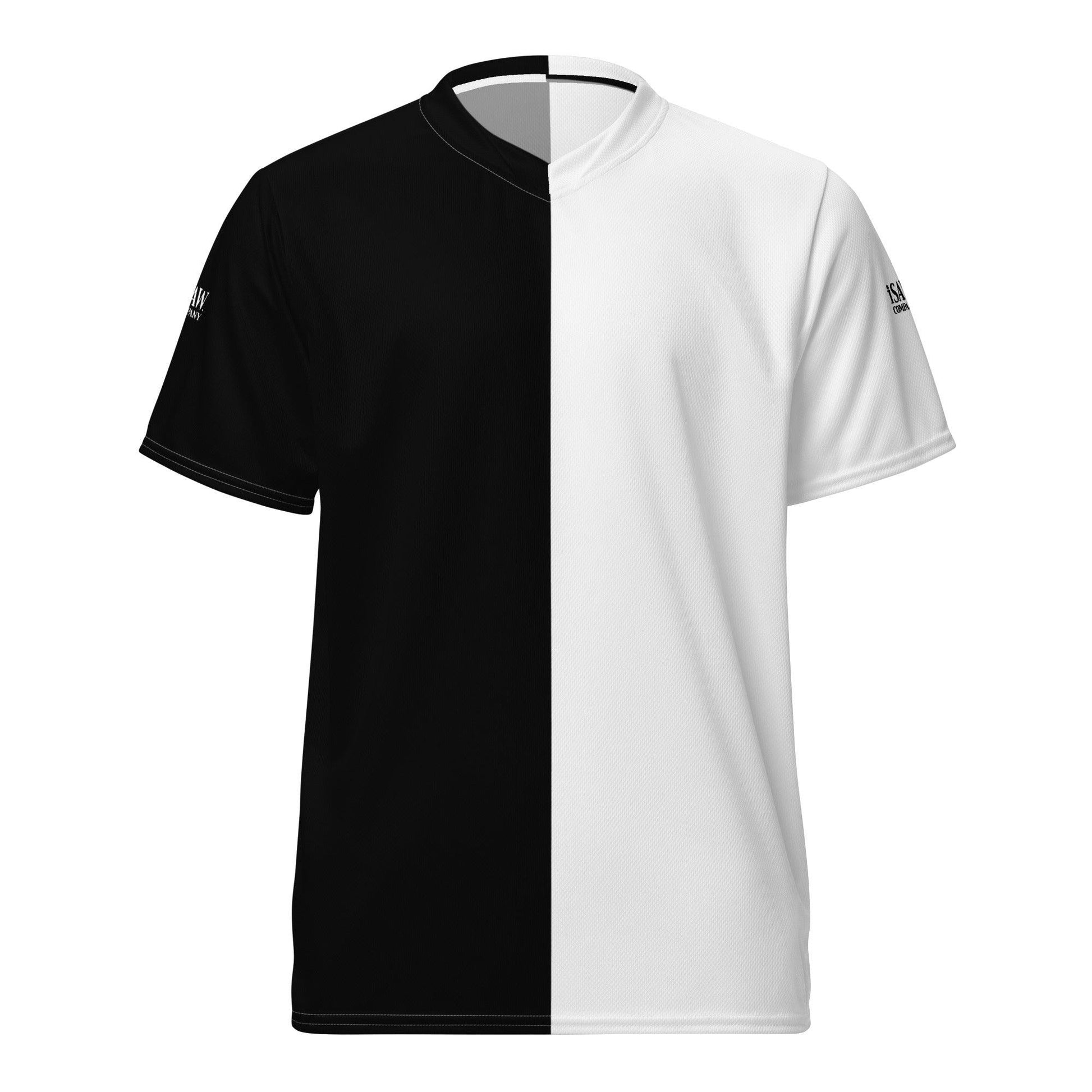 Half Black Half White - Unisex Sports Jersey - iSAW Company