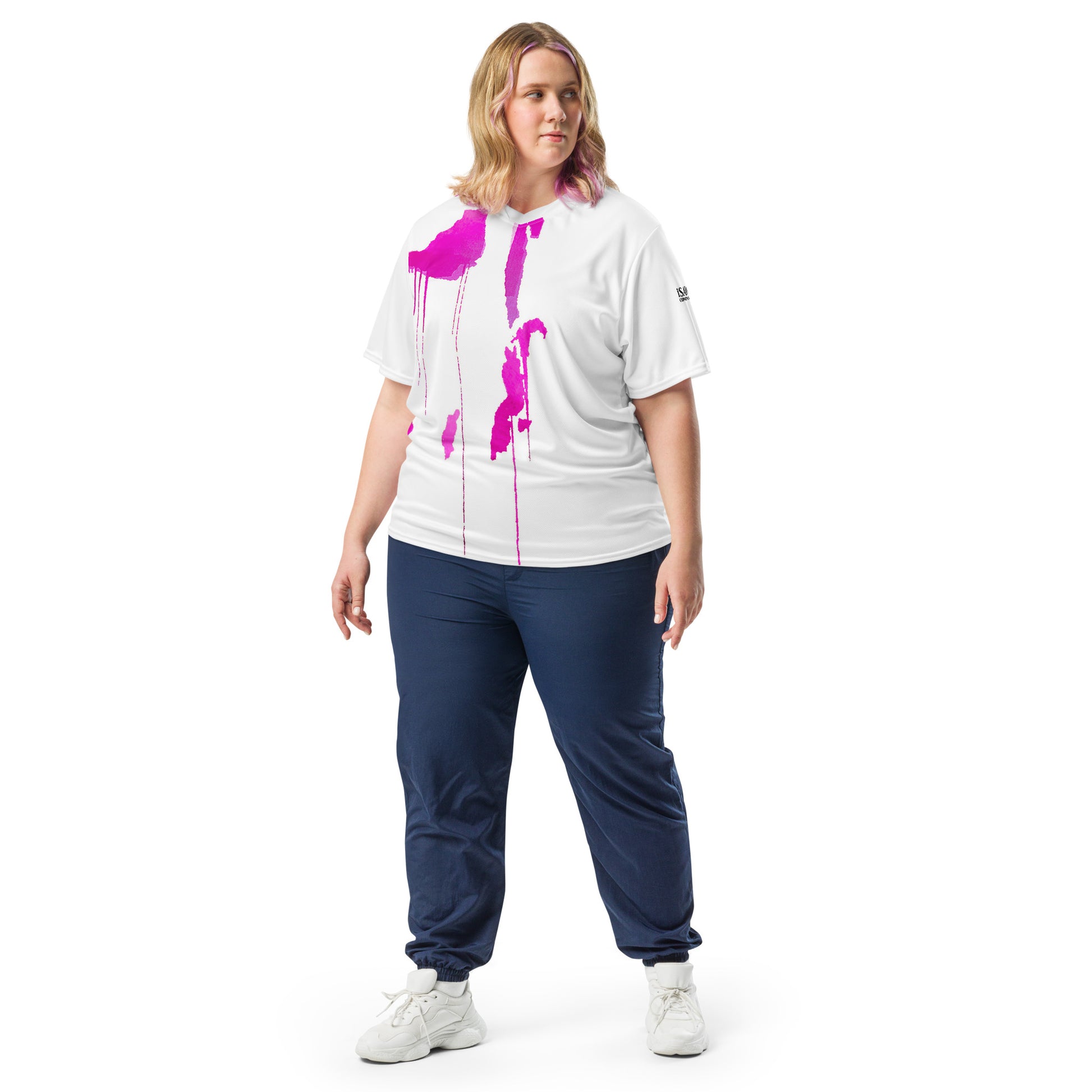 Tracks of My Tears - Womens Pink Sports Jersey - iSAW Company