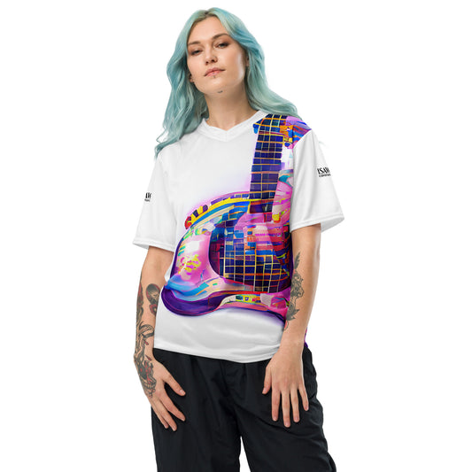 Hippie Guitar - Womens Sports Jersey - iSAW Company