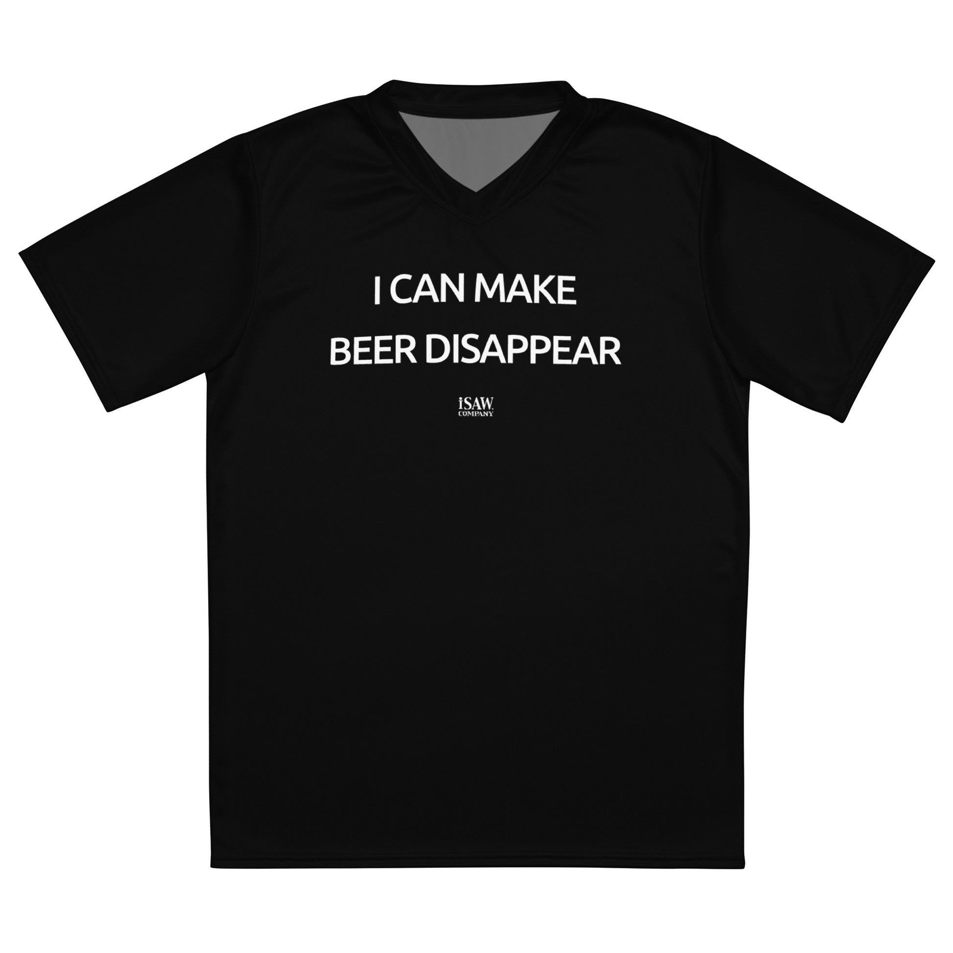 I Can Make Beer Disappear - Unisex Black Sports Jersey - iSAW Company