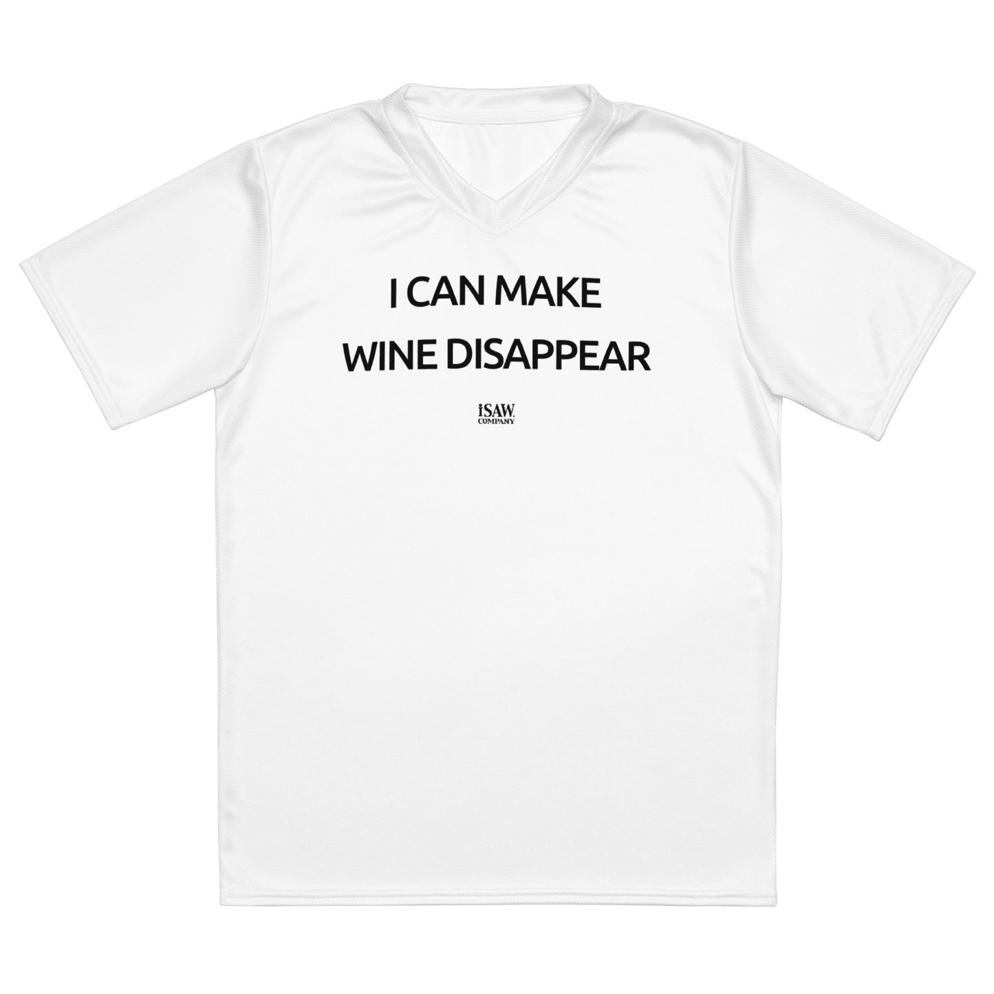 I Can Make Wine Disappear - Womens White Sports Jersey - iSAW Company