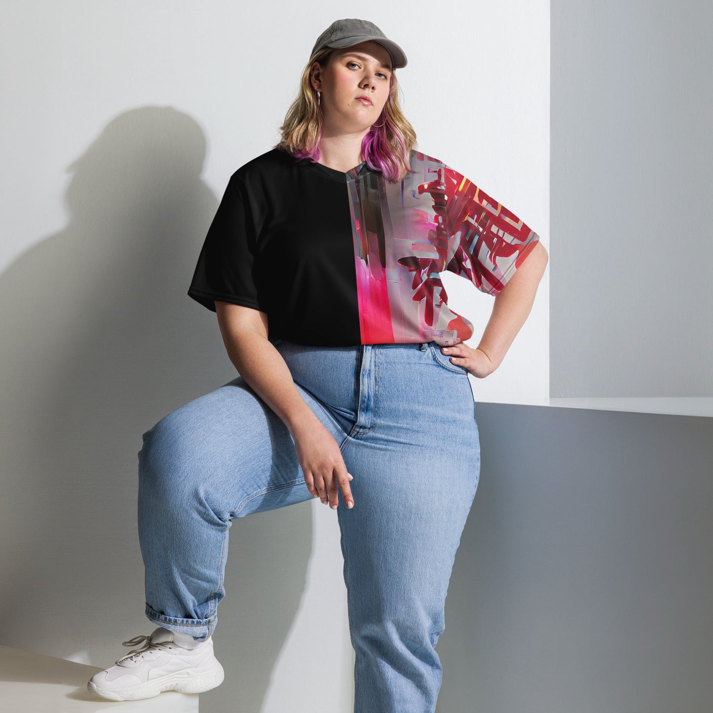 Half Black Half Báijiǔ - Unisex Sports Jersey - iSAW Company