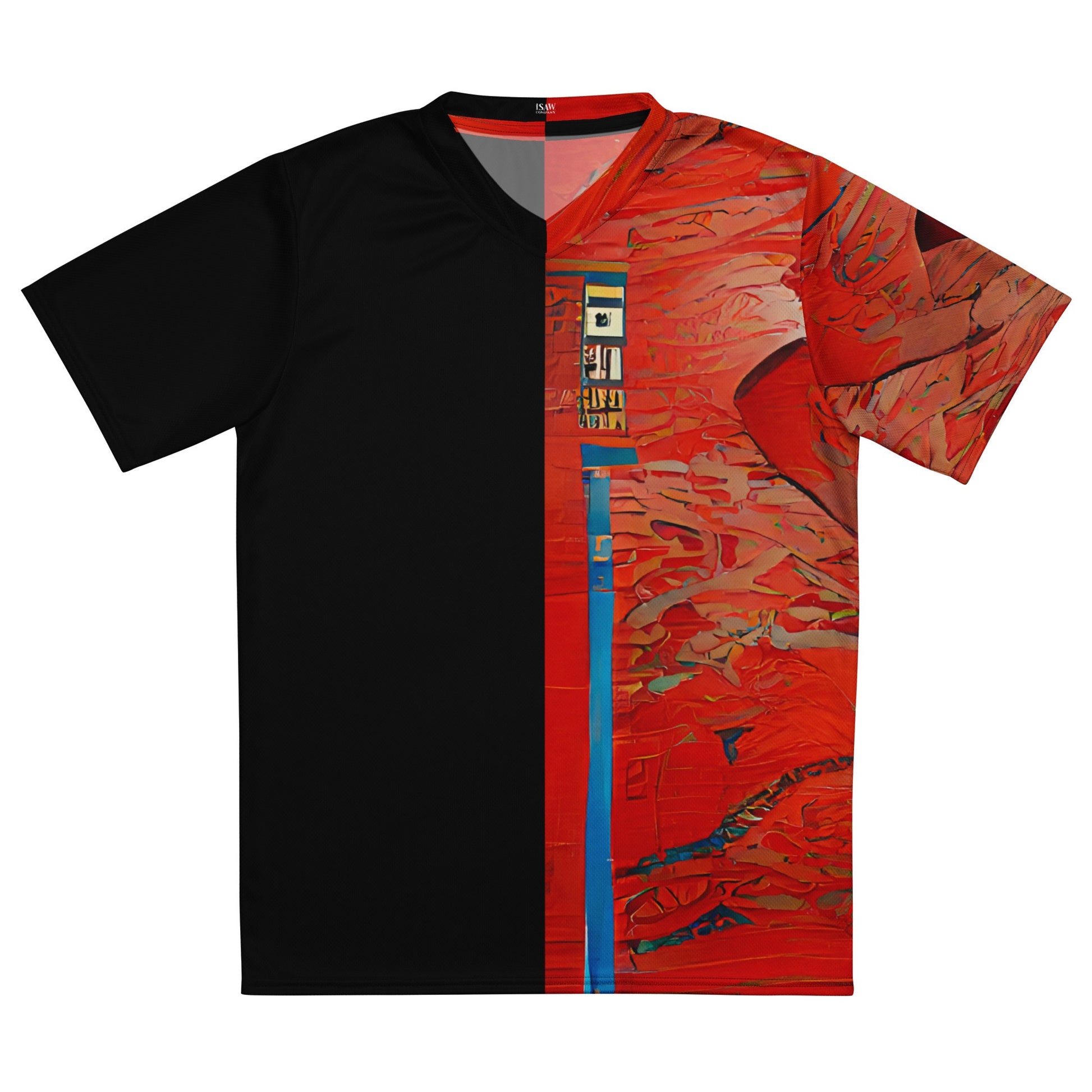 Half Black Half Hónghǎi - Unisex Sports Jersey - iSAW Company