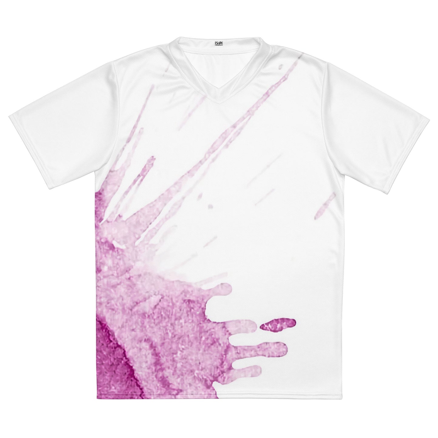 Watercolour Pink Splash - Unisex Sports Jersey - iSAW Company